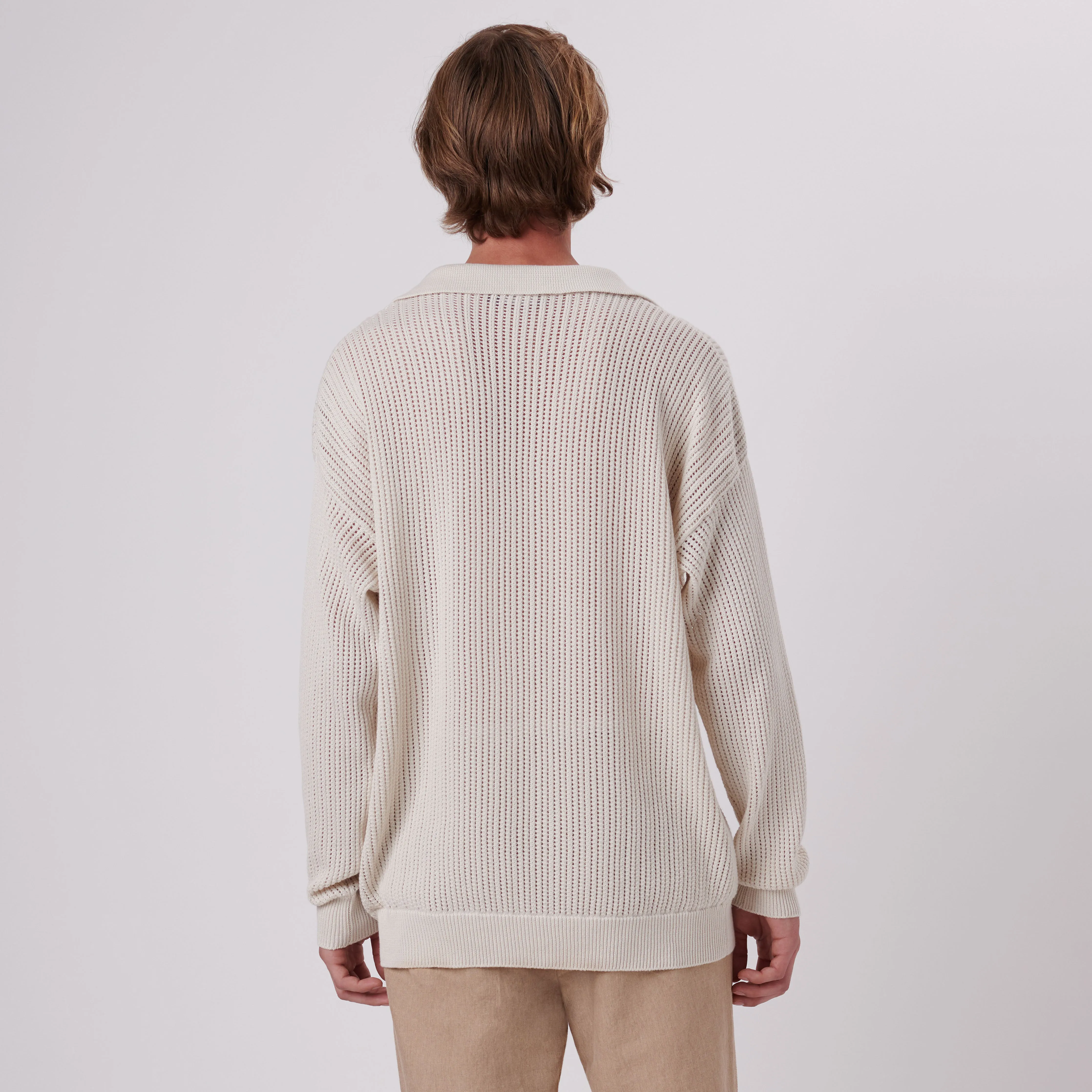 Patterned V-Neck Polo Sweater sold by Bugatchi product image thumbnail 4