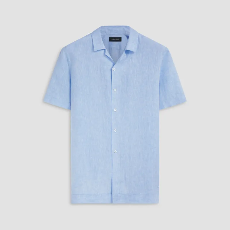 Jackson Solid Linen Camp Shirt sold by Bugatchi
