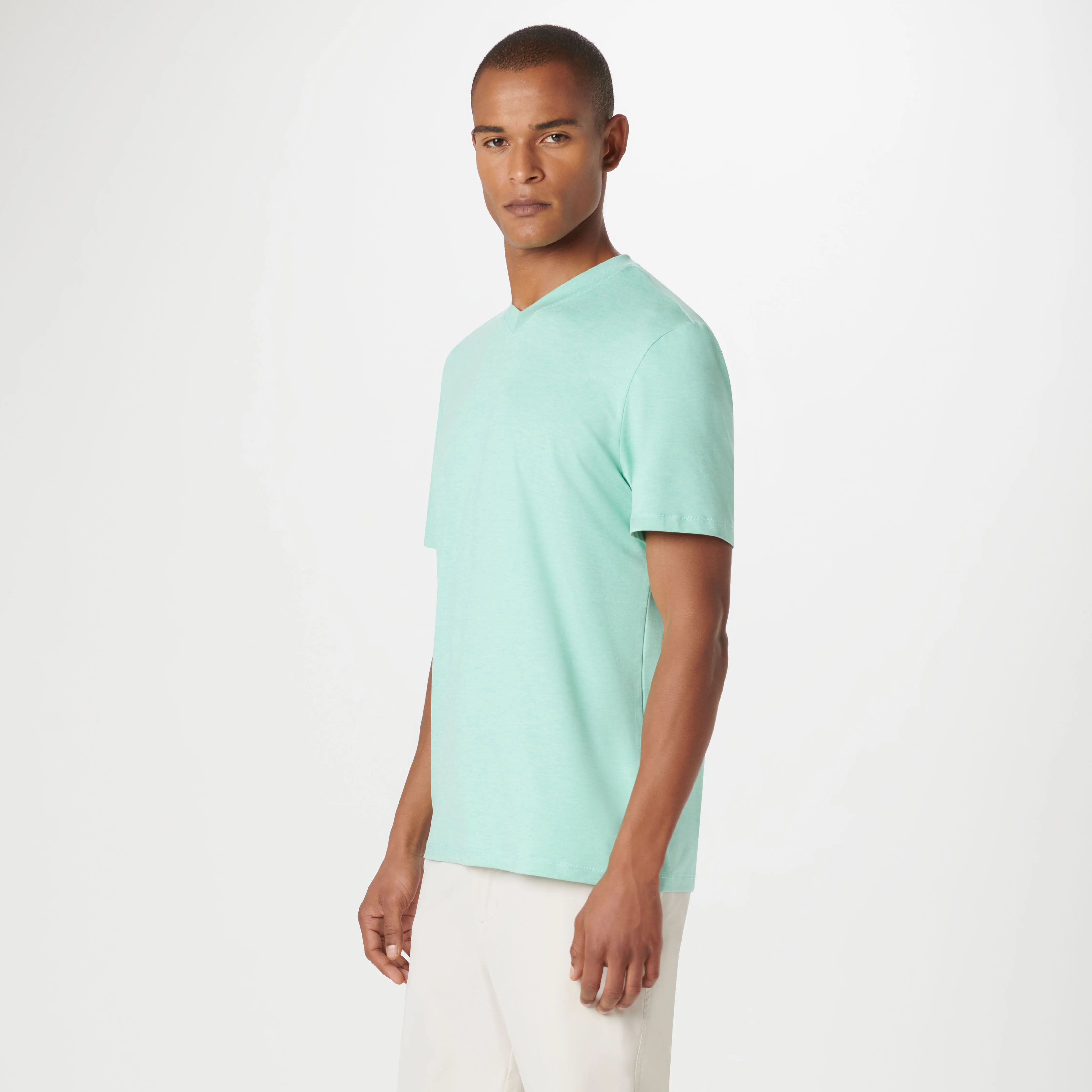 Ronan Performance V-Neck With SPF50+ sold by Bugatchi product image thumbnail 3