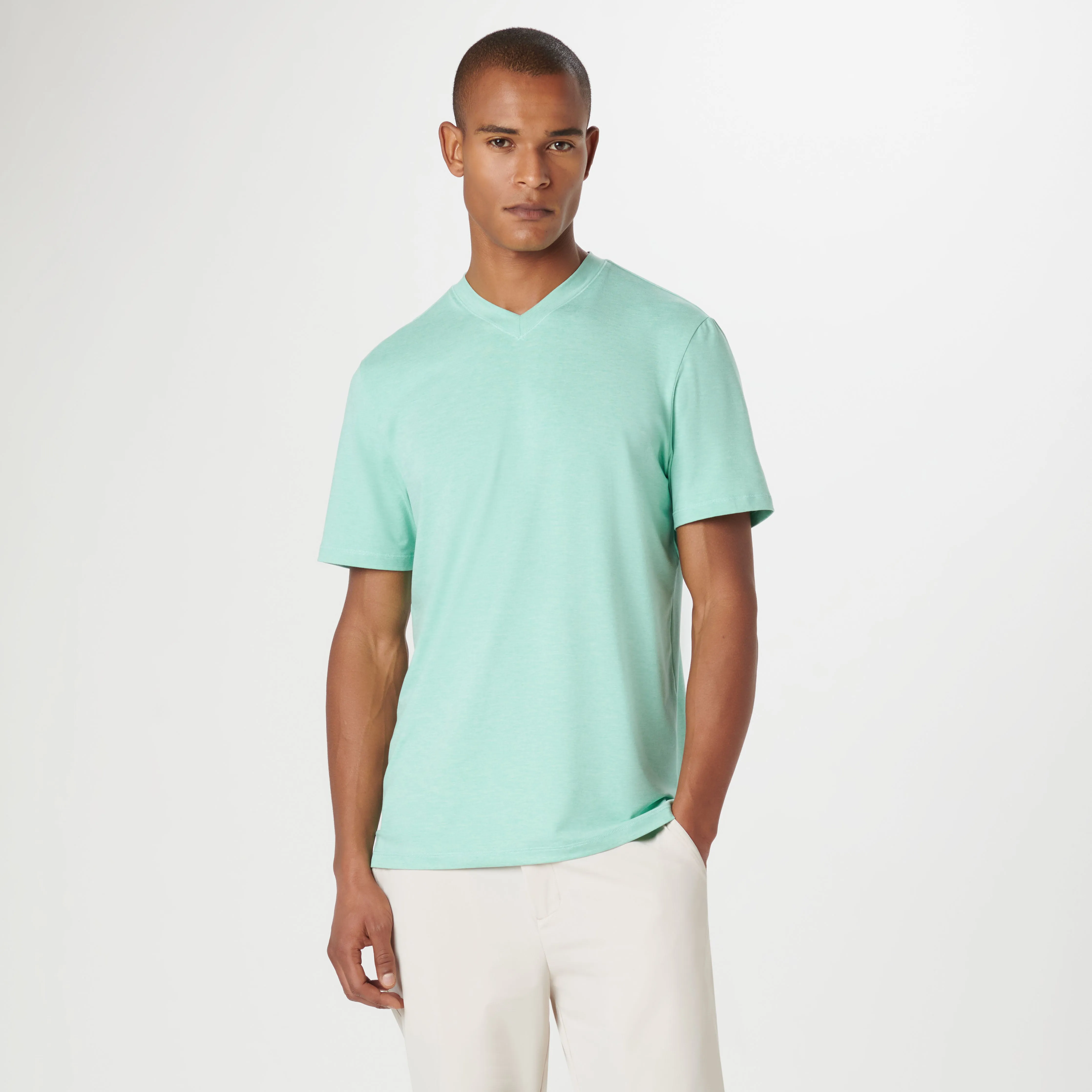 Ronan Performance V-Neck With SPF50+ sold by Bugatchi product image thumbnail 2