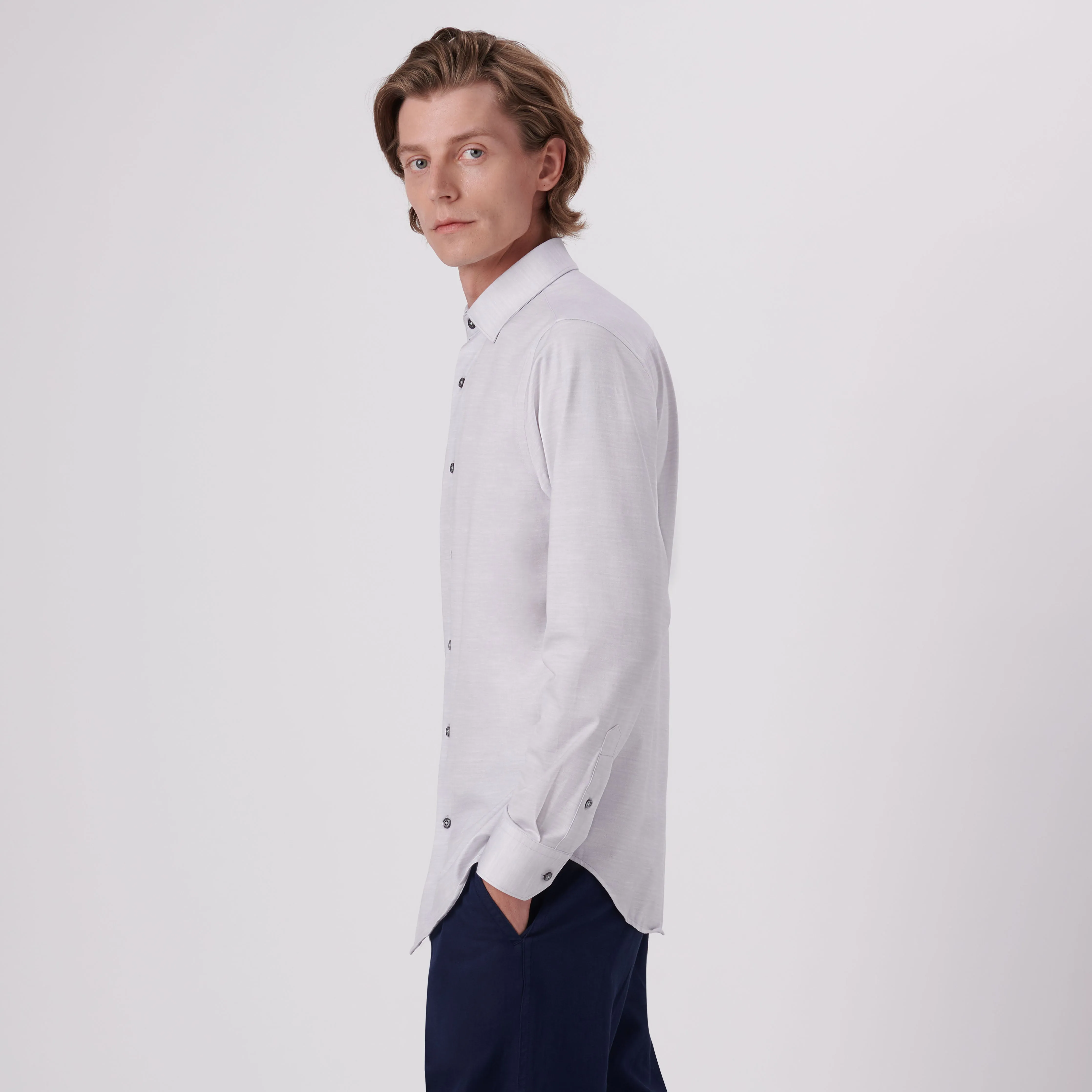 James Heather Print OoohCotton Shirt sold by Bugatchi product image thumbnail 3