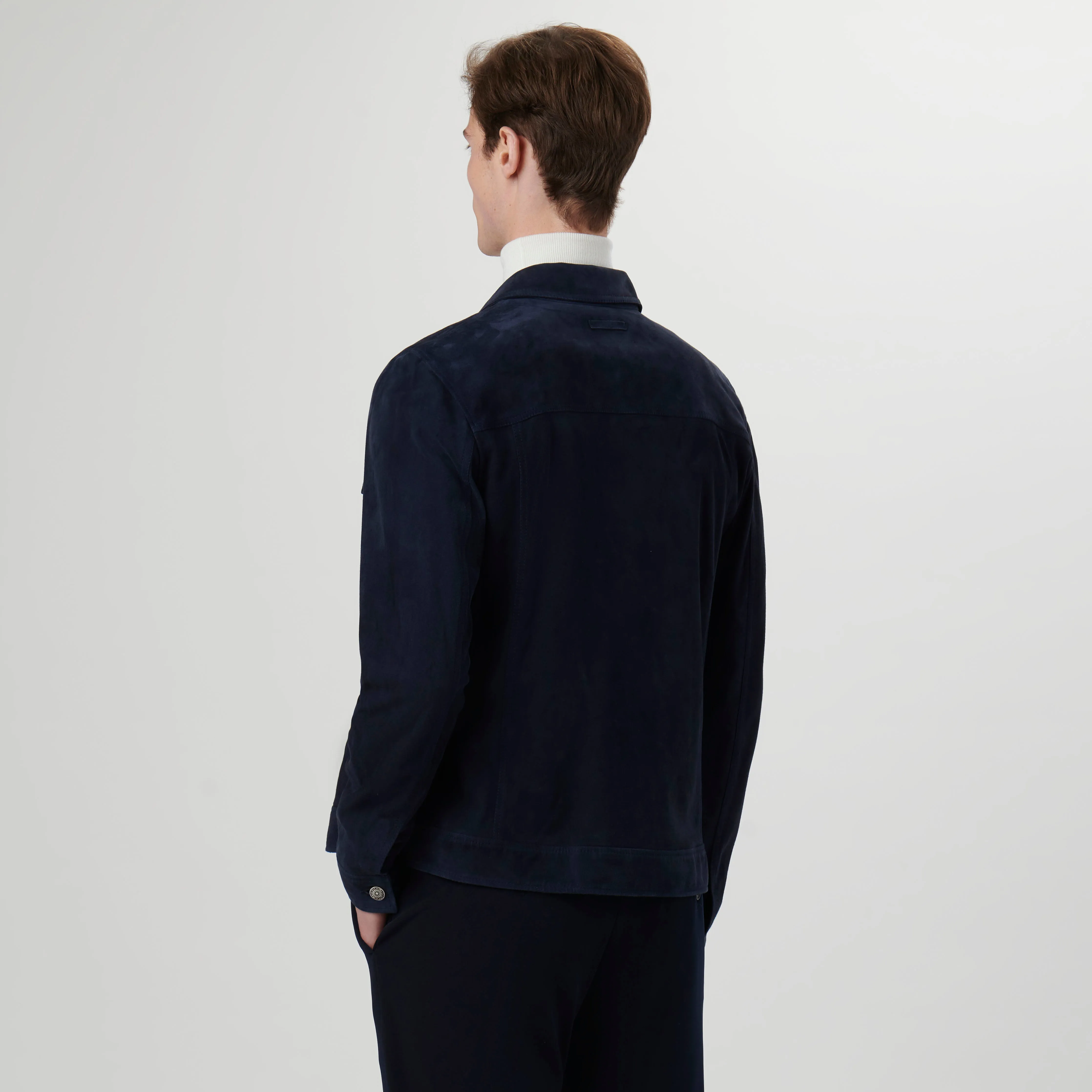 Suede Western Jacket sold by Bugatchi product image thumbnail 4