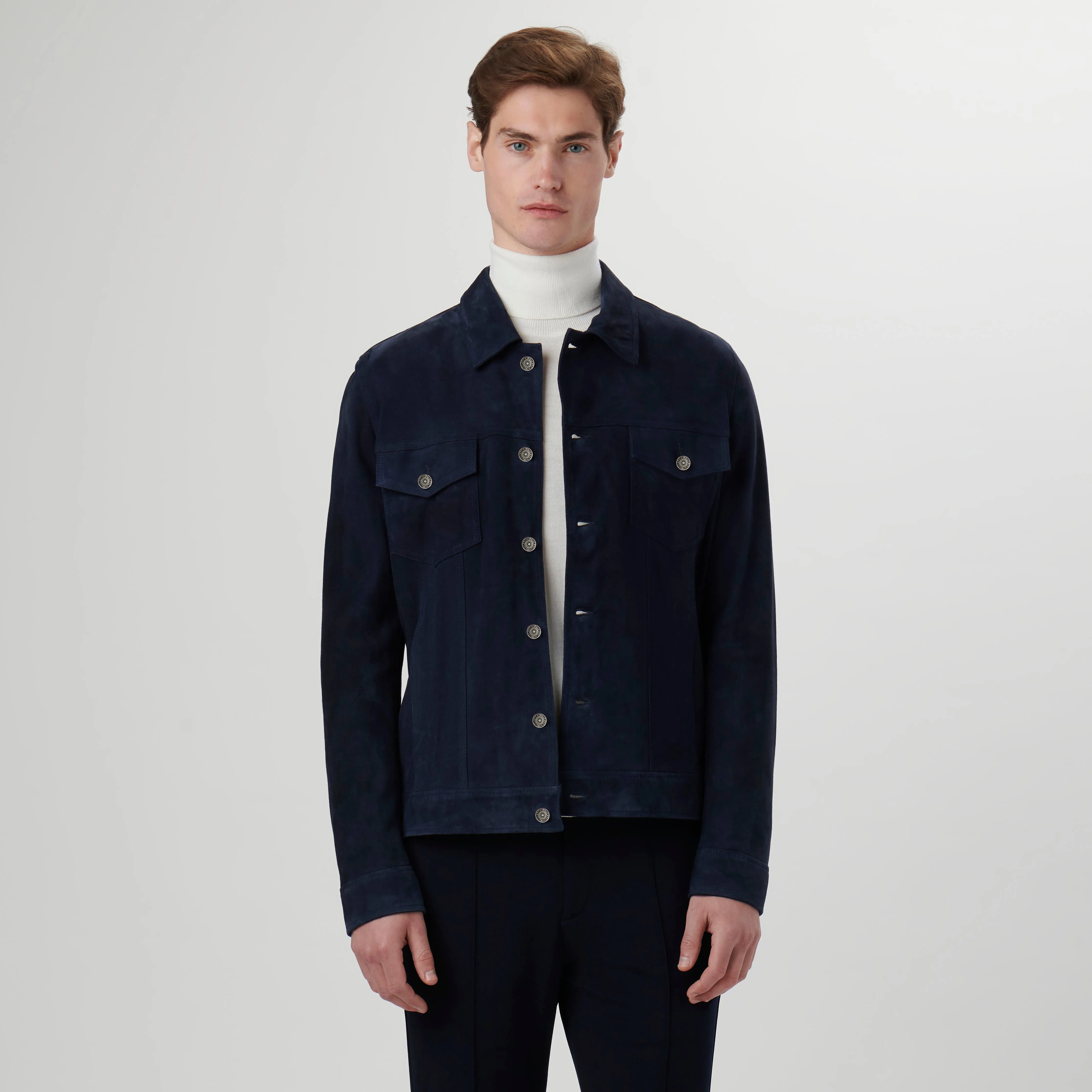 Suede Western Jacket sold by Bugatchi product image thumbnail 2