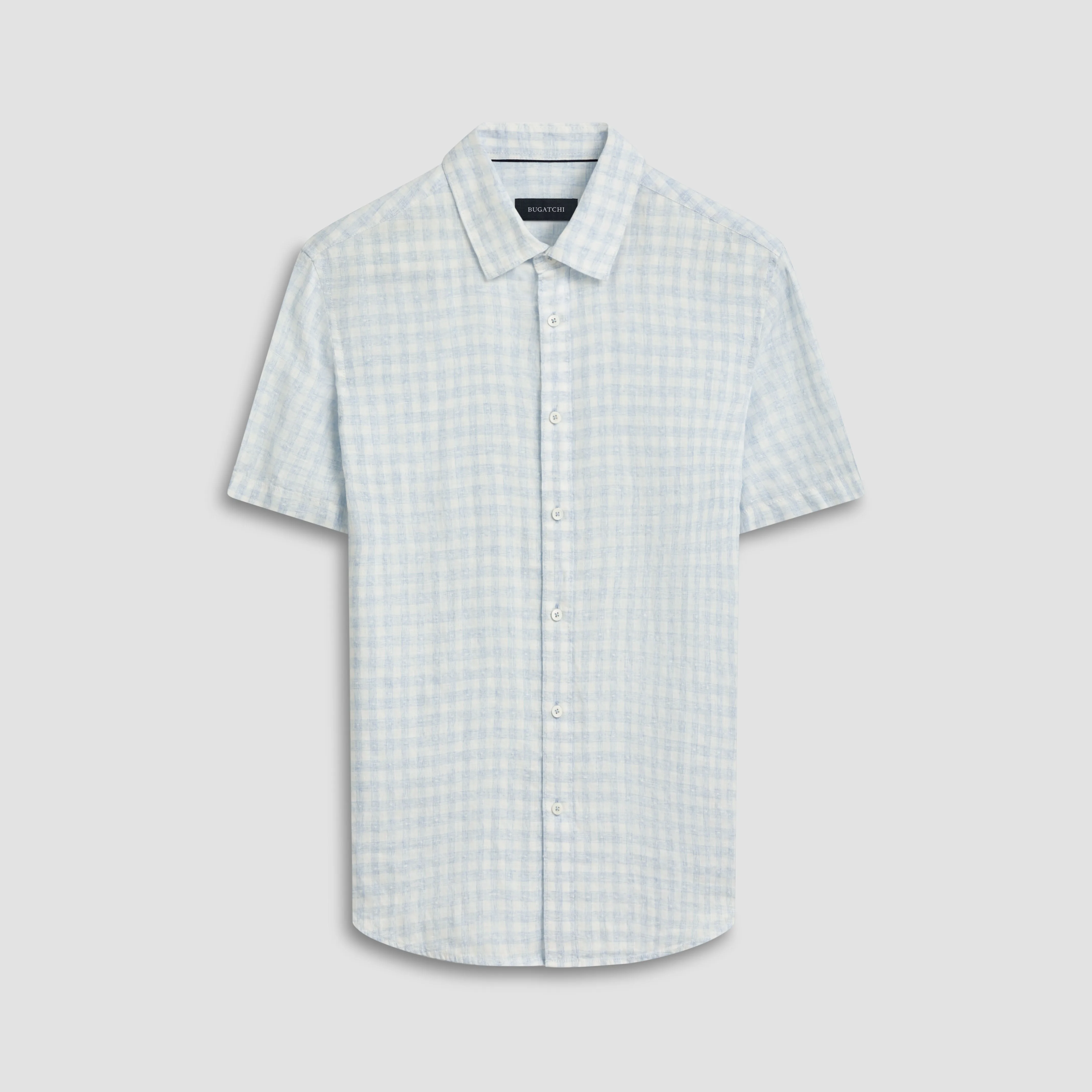 Orson Gingham Check Short Sleeve Shirt sold by Bugatchi