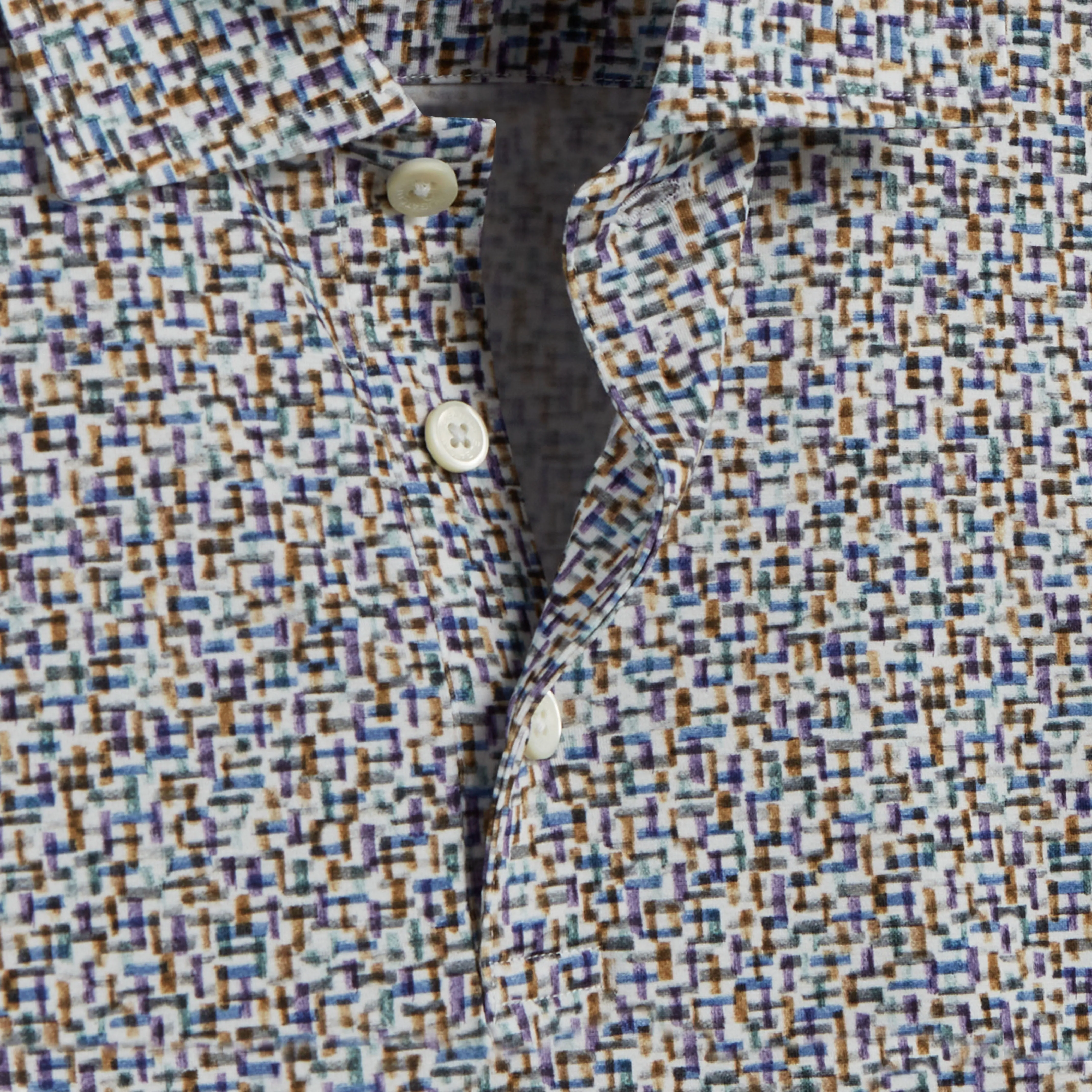 Victor Abstract Print OoohCotton Polo sold by Bugatchi product image thumbnail 2