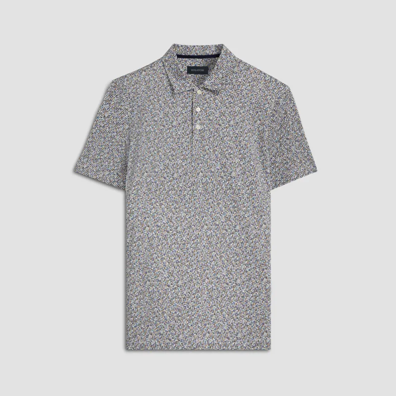 Victor Abstract Print OoohCotton Polo made by Bugatchi