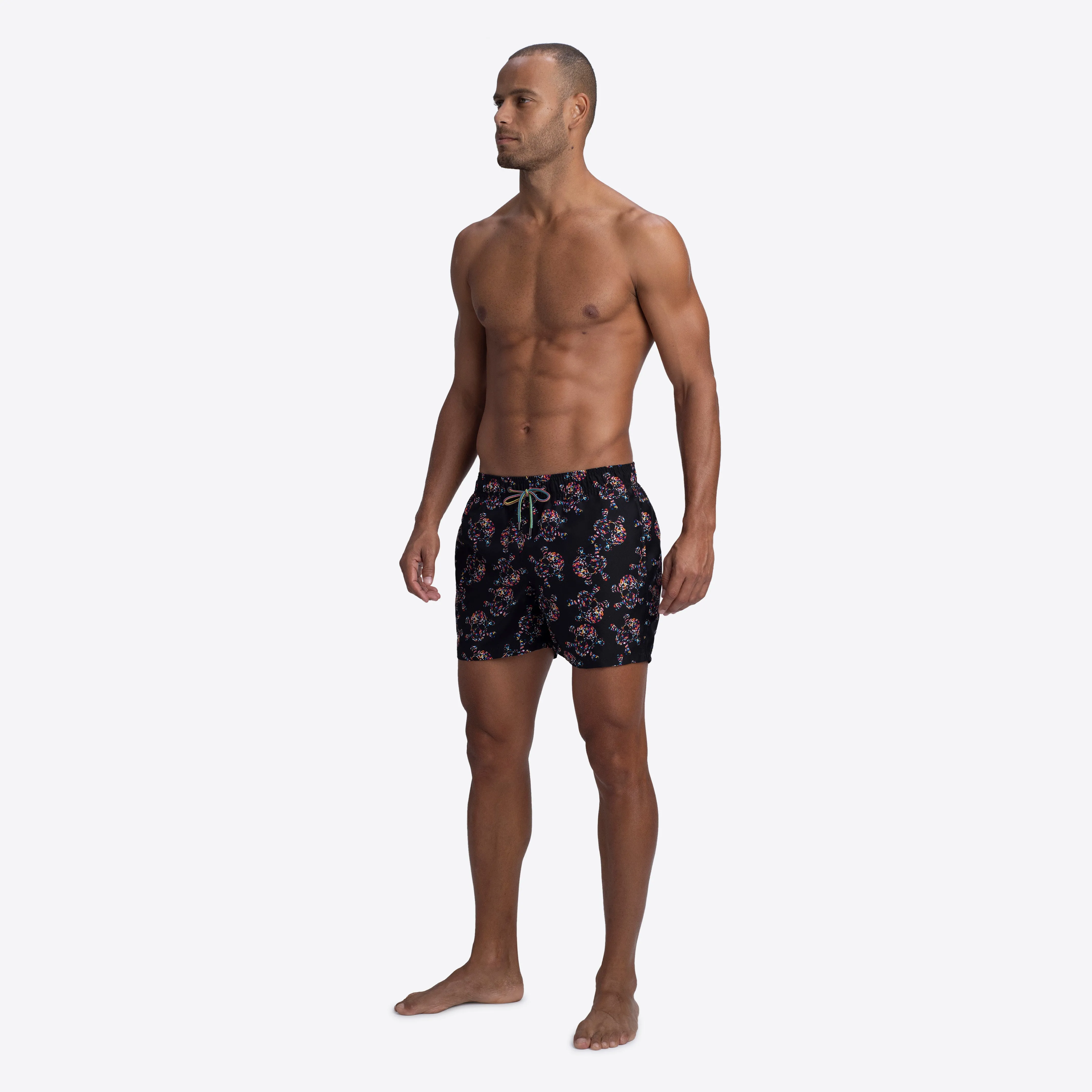 ARCHER Skull Print Swim Trunks sold by Bugatchi product image thumbnail 5
