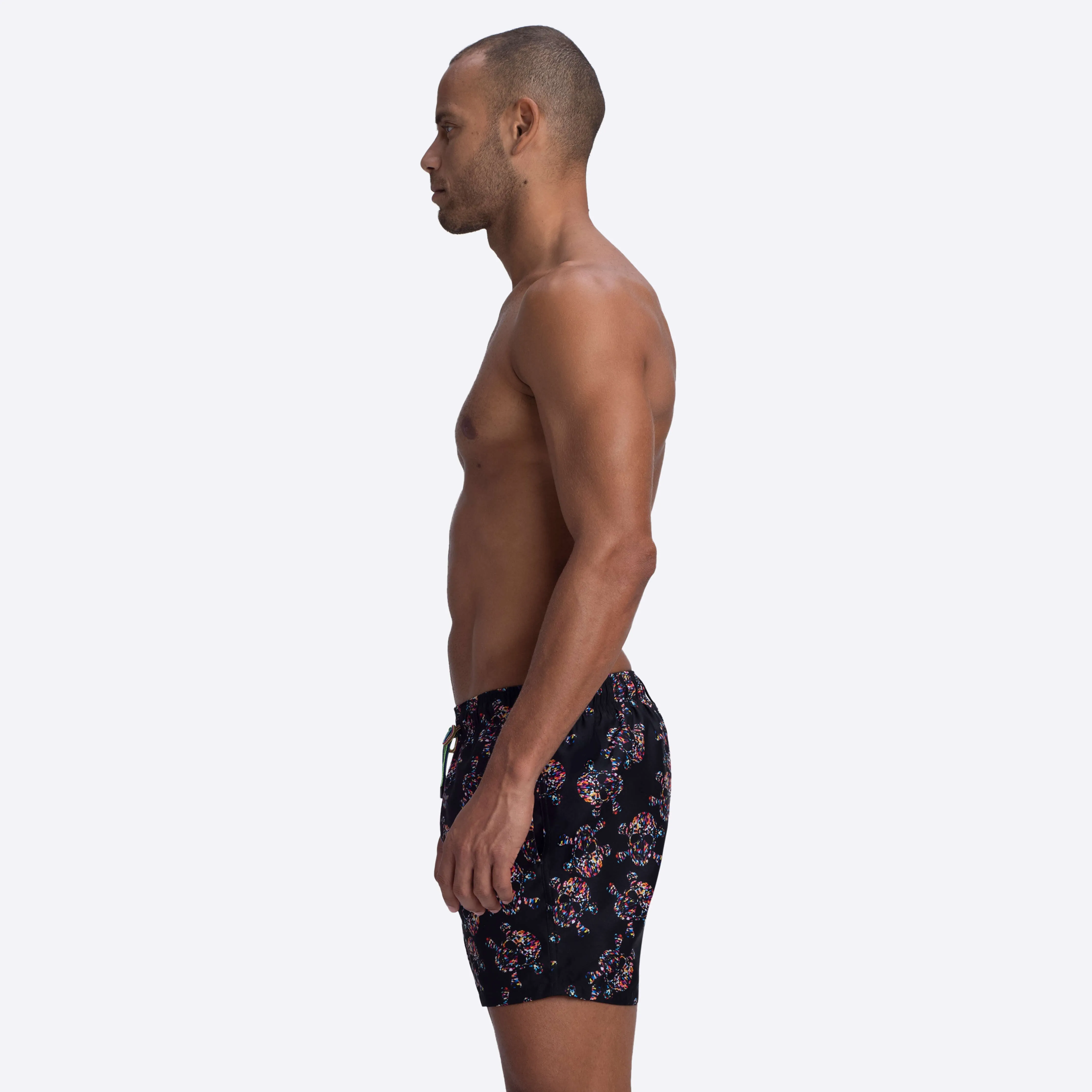 ARCHER Skull Print Swim Trunks sold by Bugatchi product image thumbnail 3