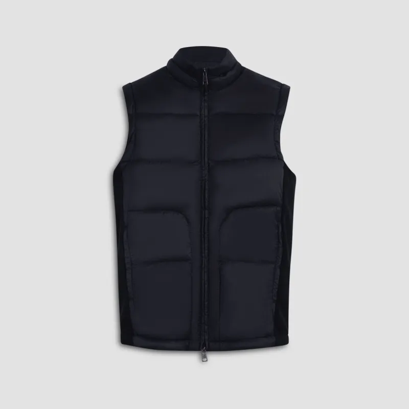 Quilted Vest With Knit Back sold by Bugatchi