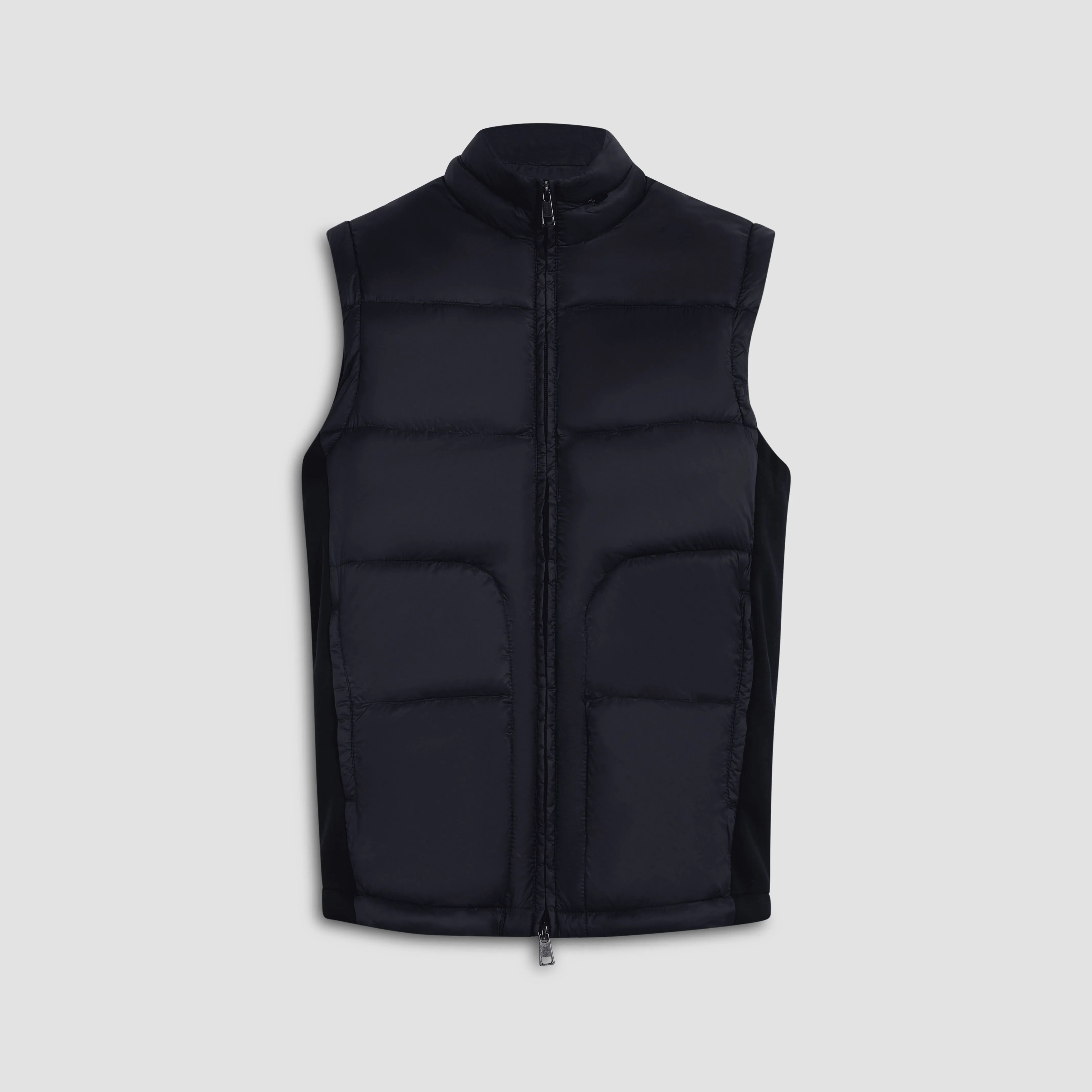 Quilted Vest With Knit Back sold by Bugatchi