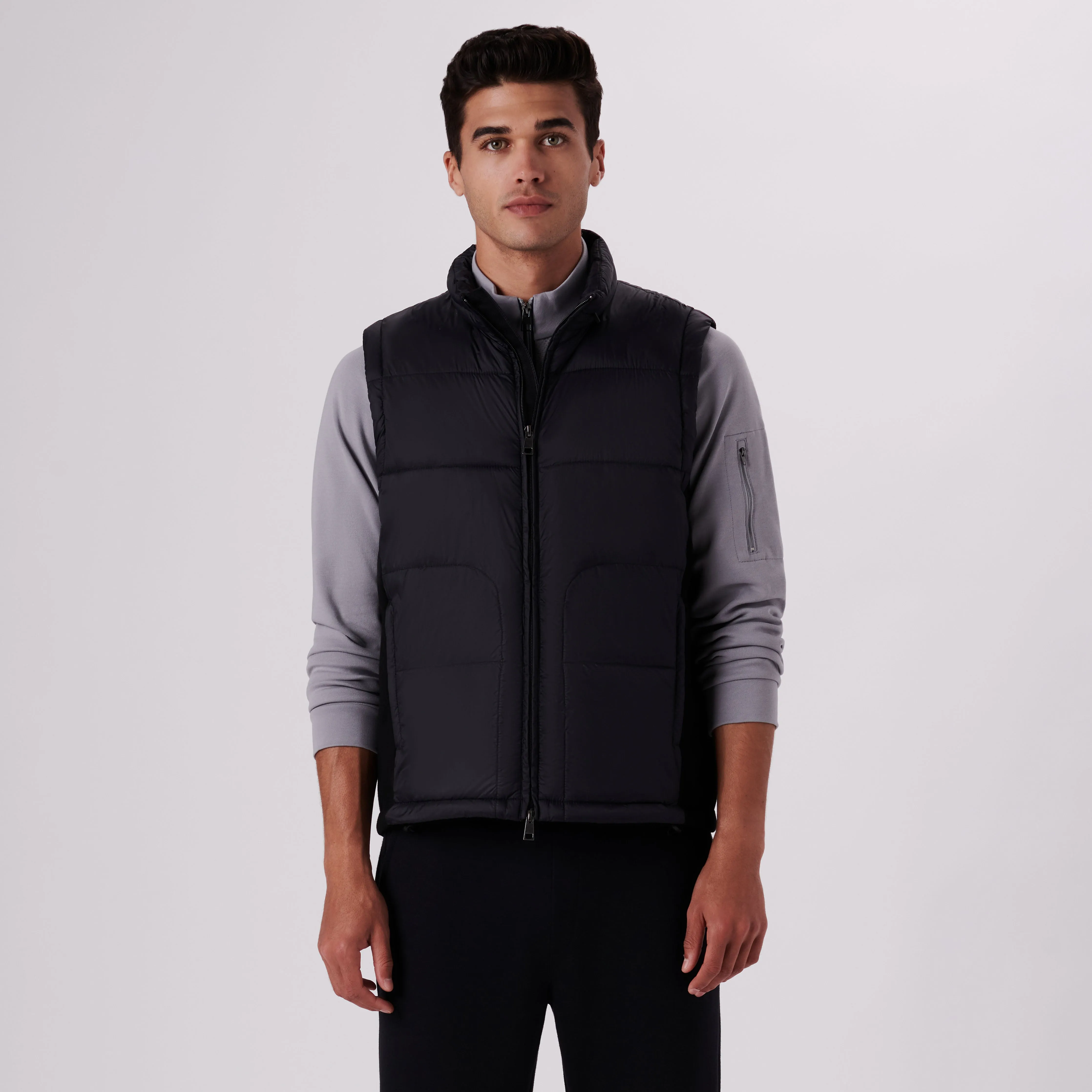Quilted Vest With Knit Back sold by Bugatchi product image thumbnail 2