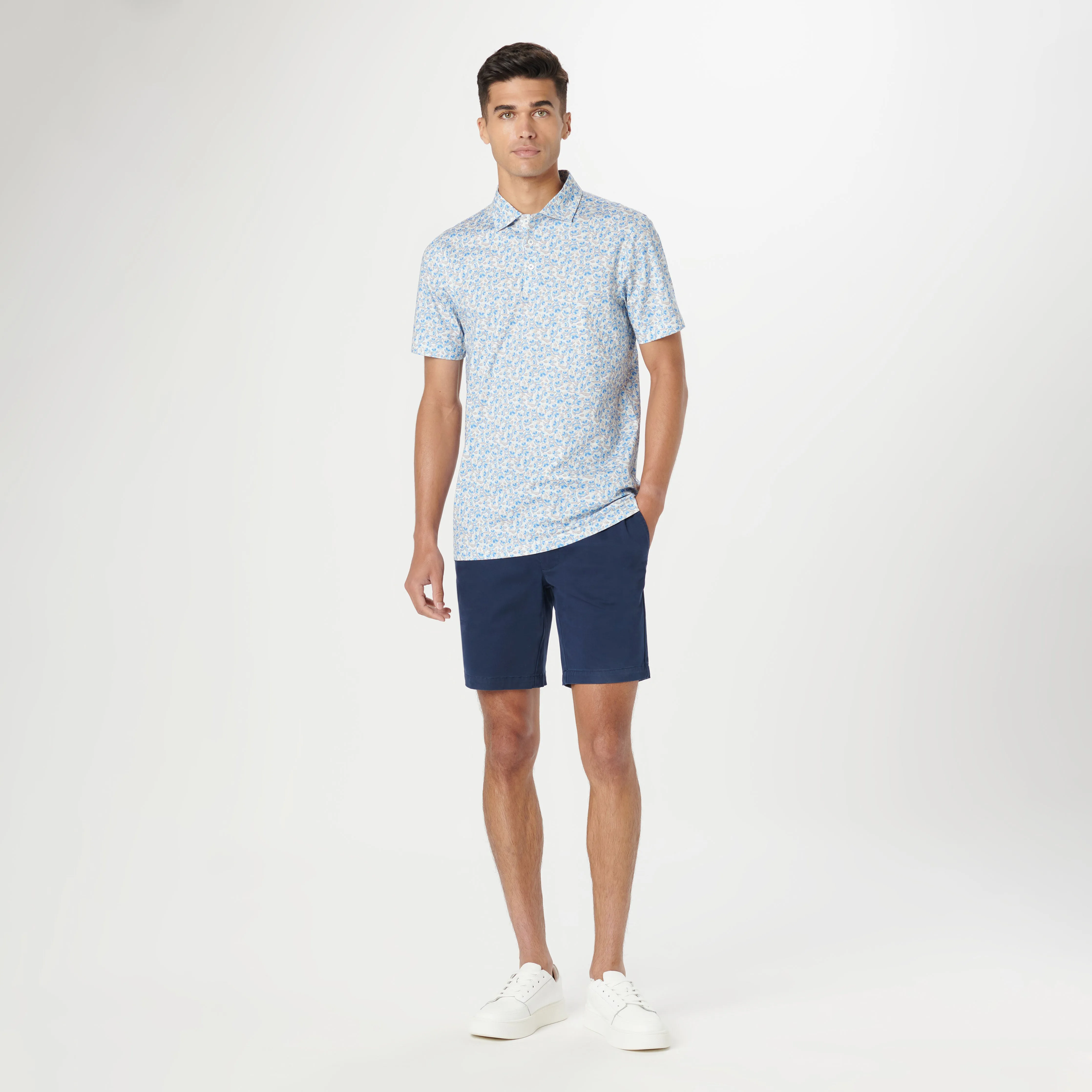 Victor Floral OoohCotton Polo sold by Bugatchi product image thumbnail 5