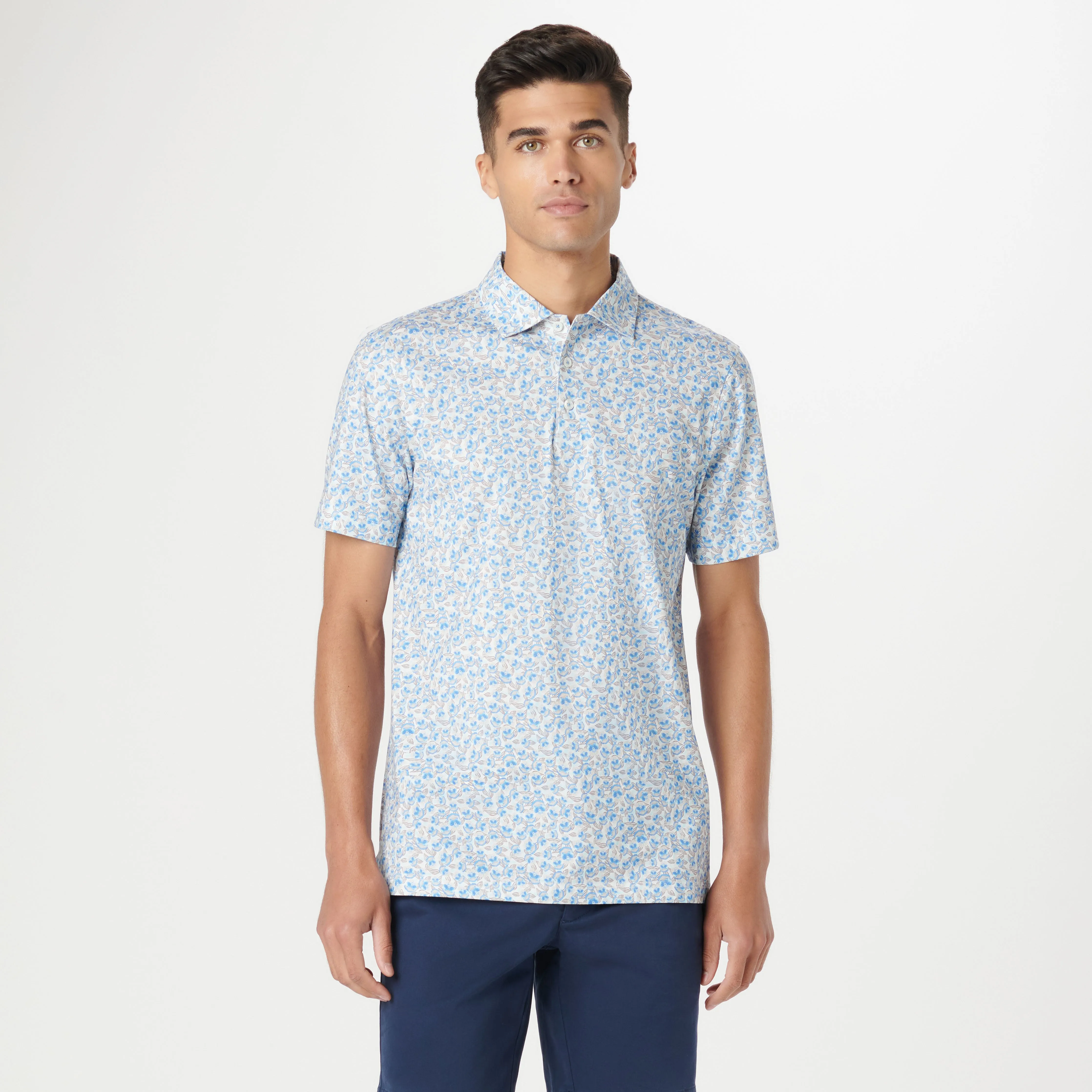 Victor Floral OoohCotton Polo sold by Bugatchi product image thumbnail 2