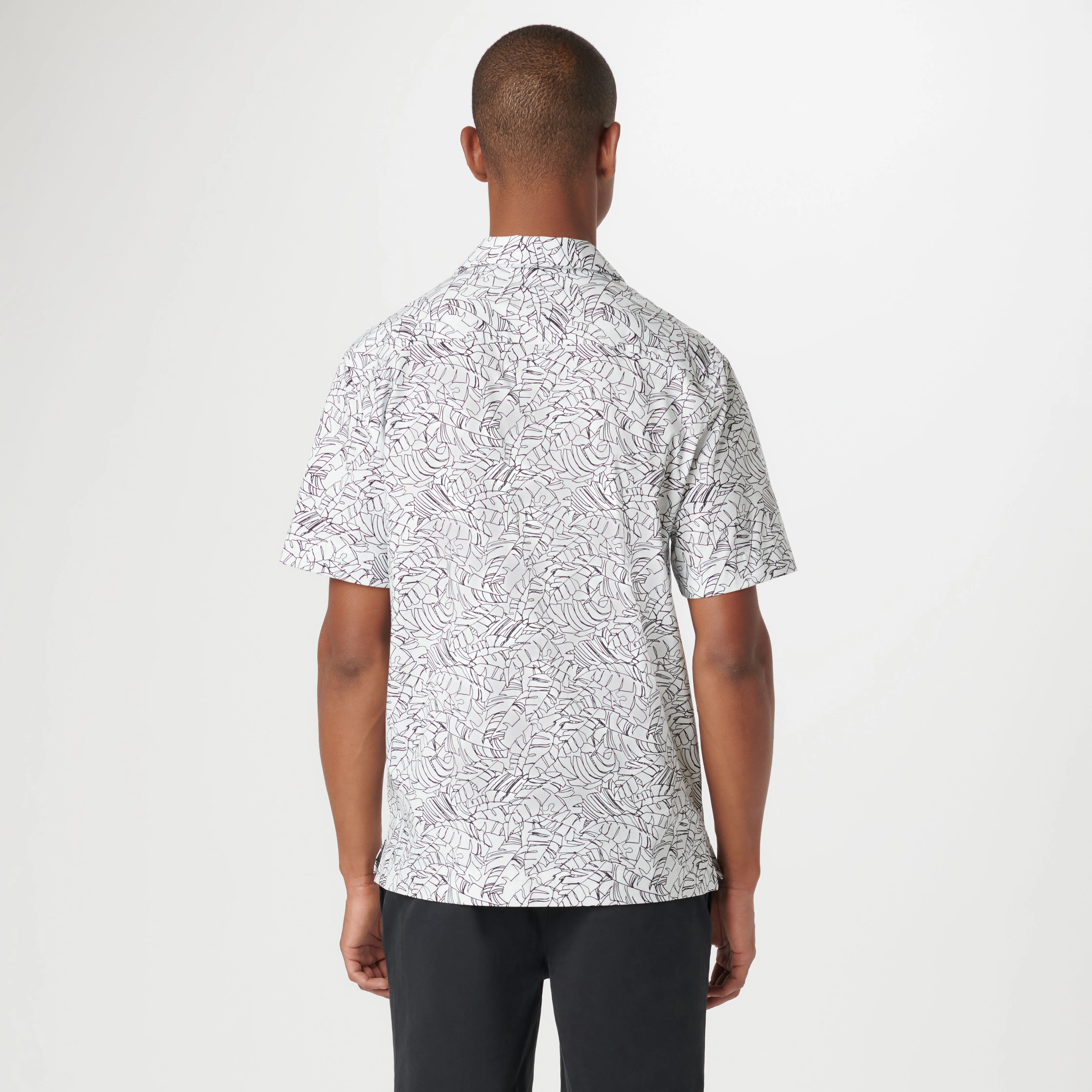 Cole Abstract OoohCotton Camp Shirt sold by Bugatchi product image thumbnail 4