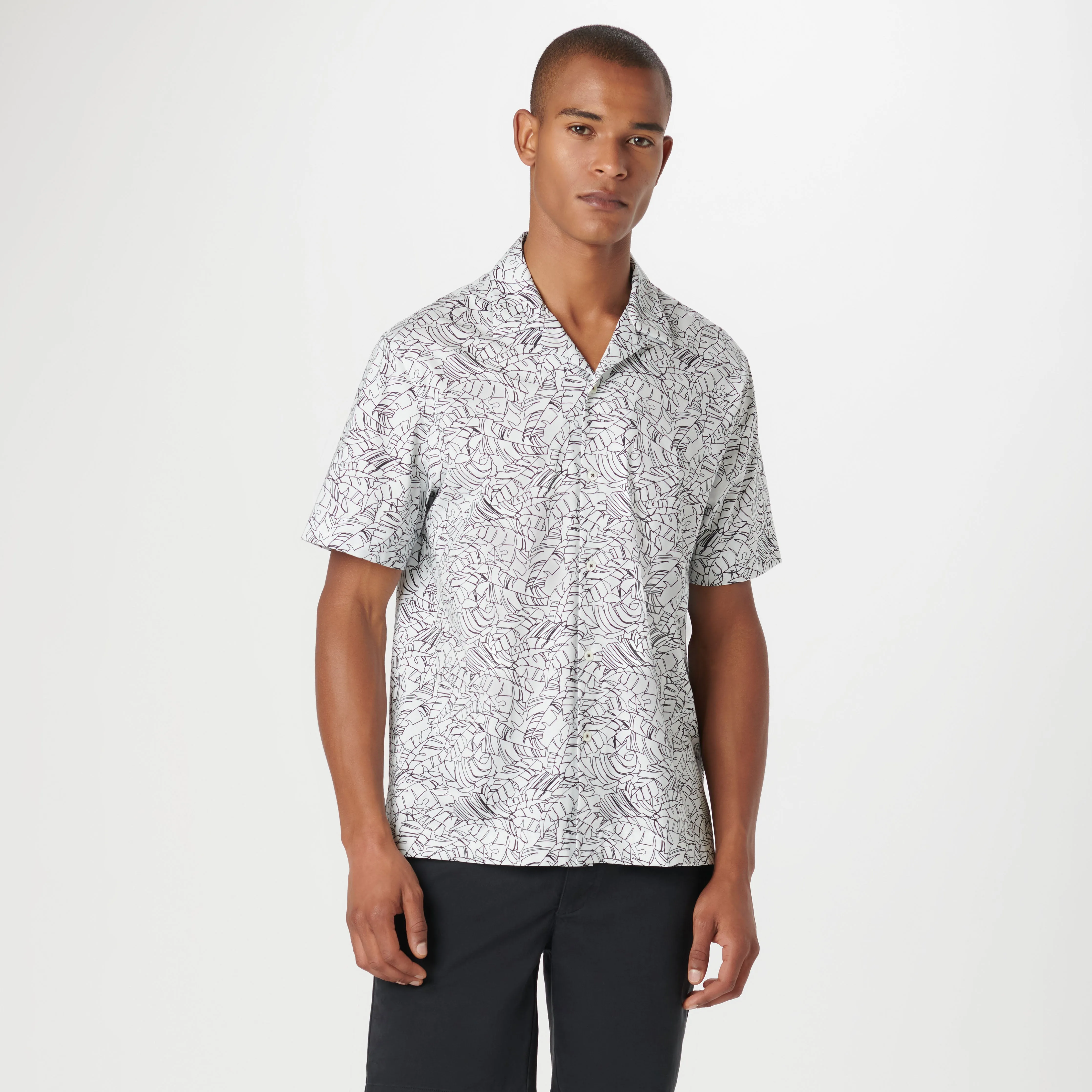 Cole Abstract OoohCotton Camp Shirt sold by Bugatchi product image thumbnail 2