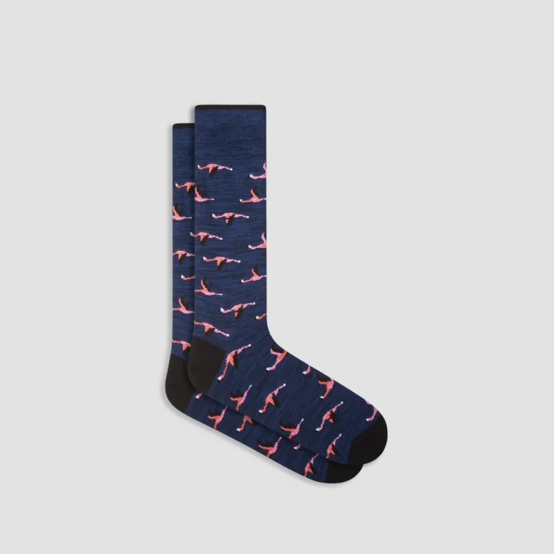 Bird Flight Mid-Calf Socks sold by Bugatchi
