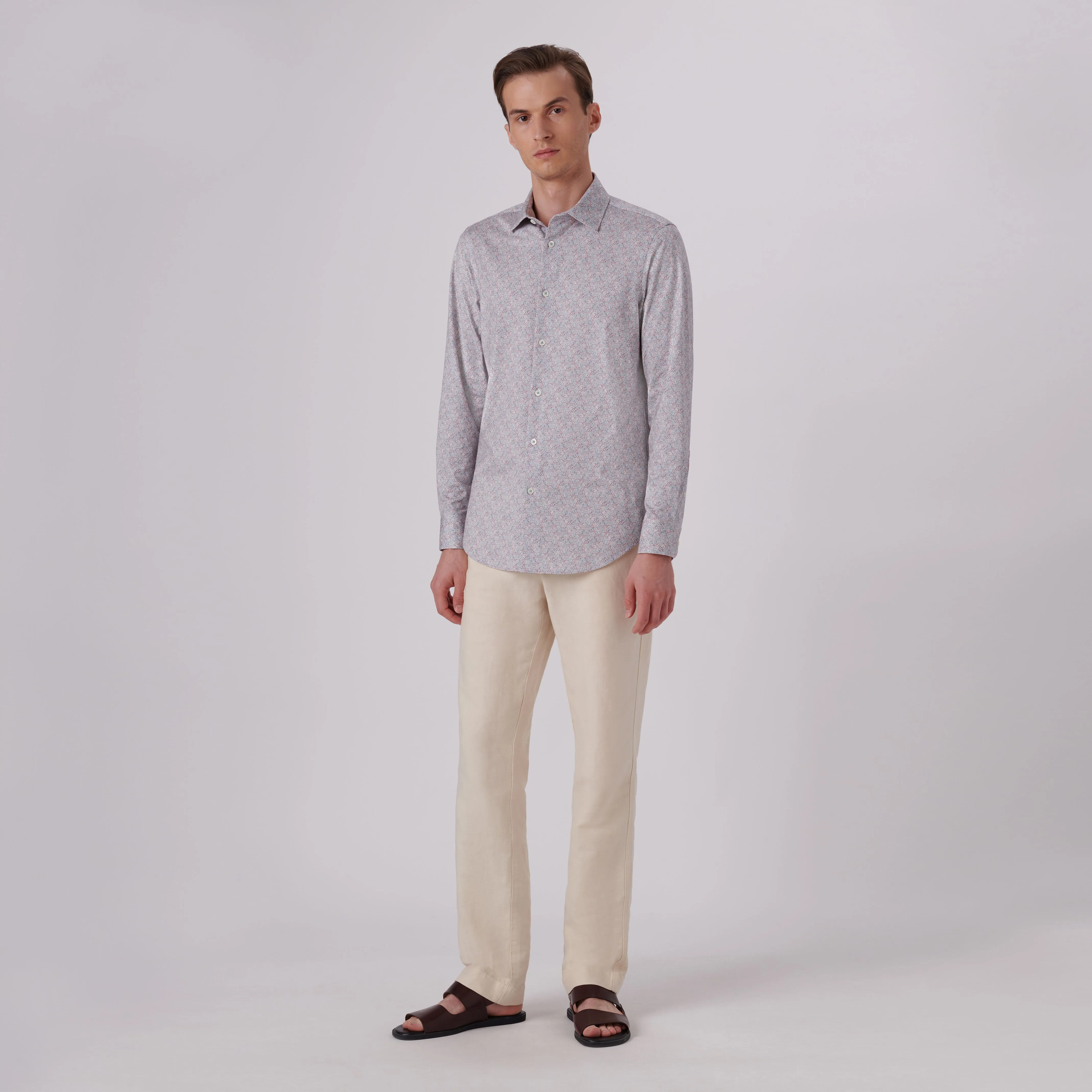 James Abstract Print OoohCotton Shirt sold by Bugatchi product image thumbnail 5