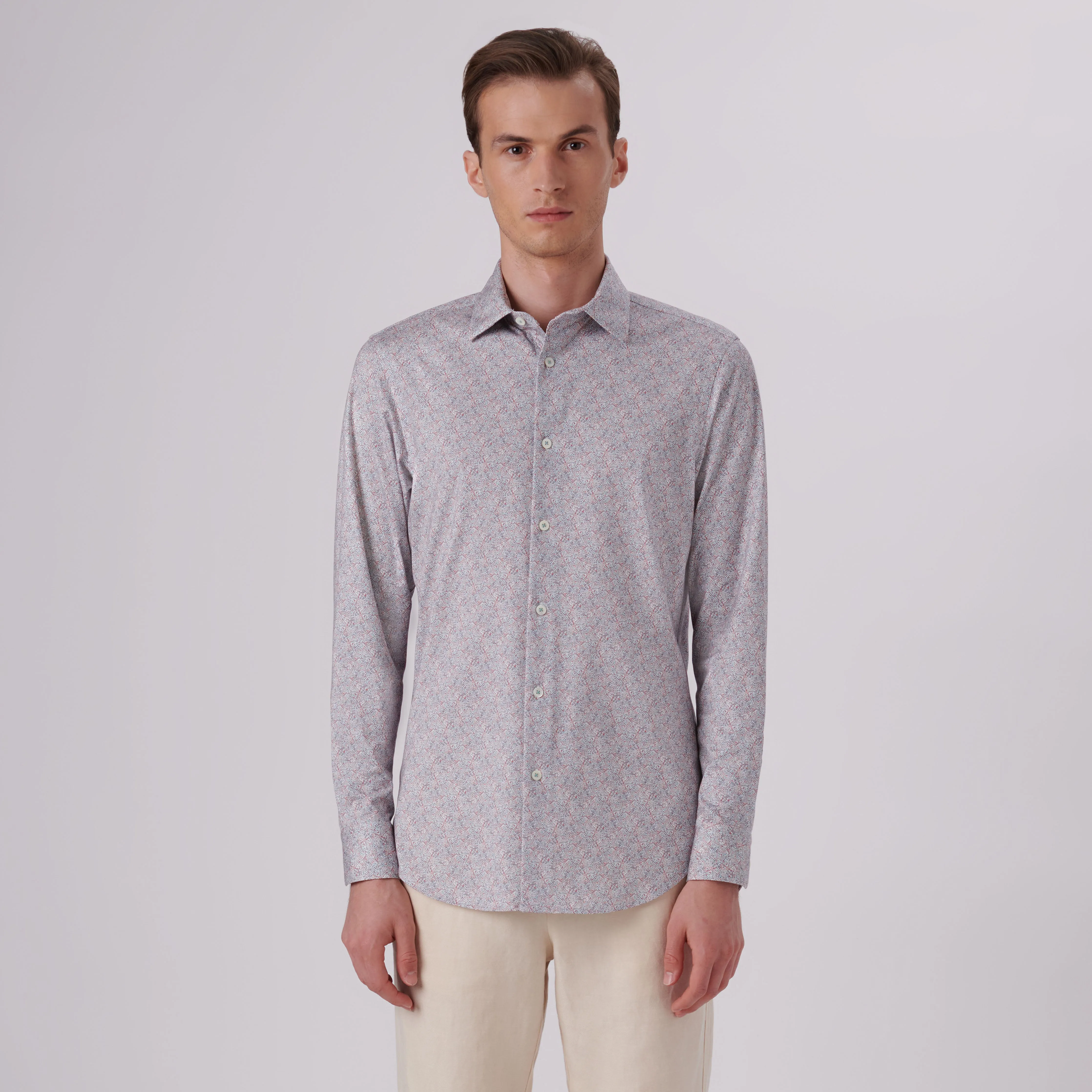 James Abstract Print OoohCotton Shirt sold by Bugatchi product image thumbnail 2