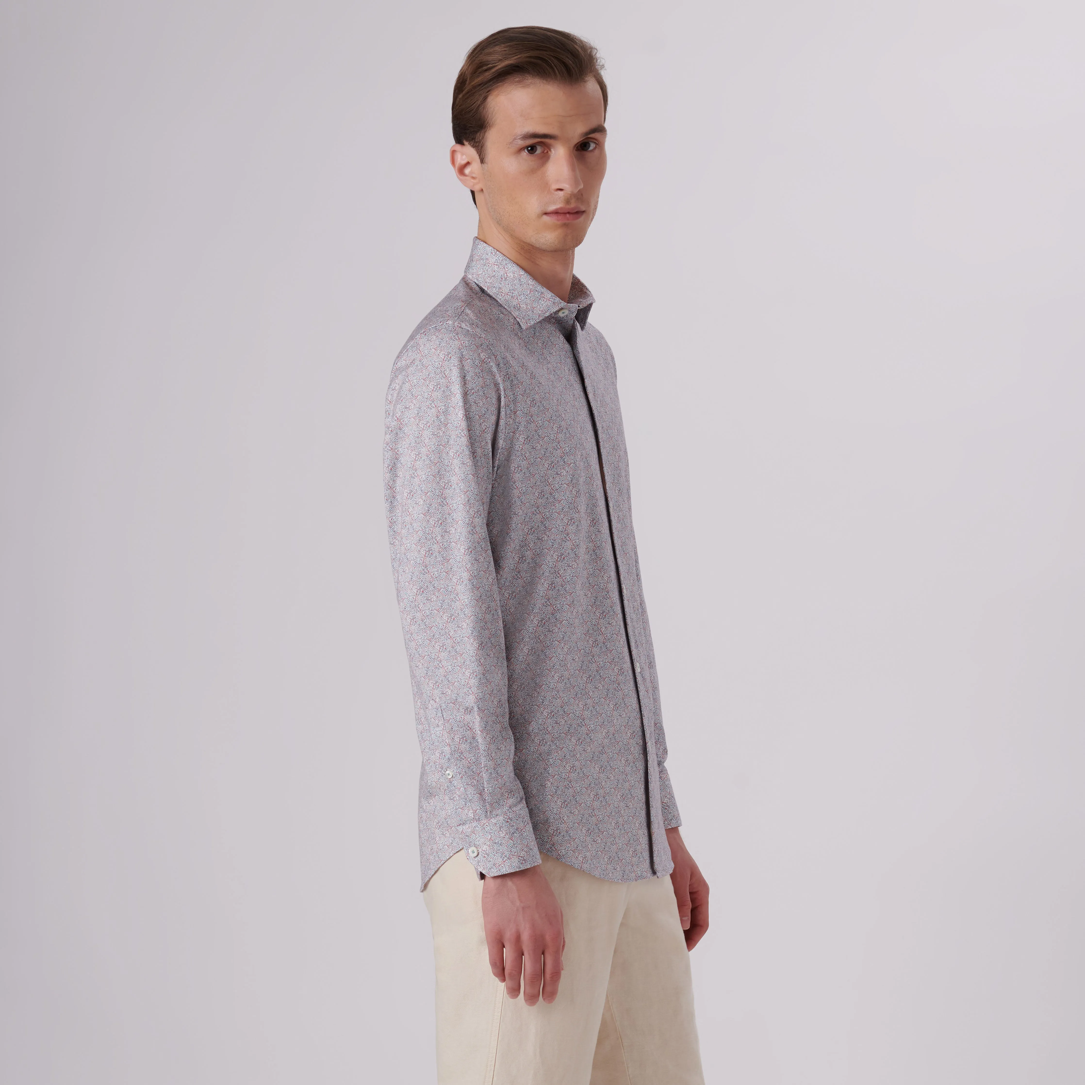 James Abstract Print OoohCotton Shirt sold by Bugatchi product image thumbnail 3