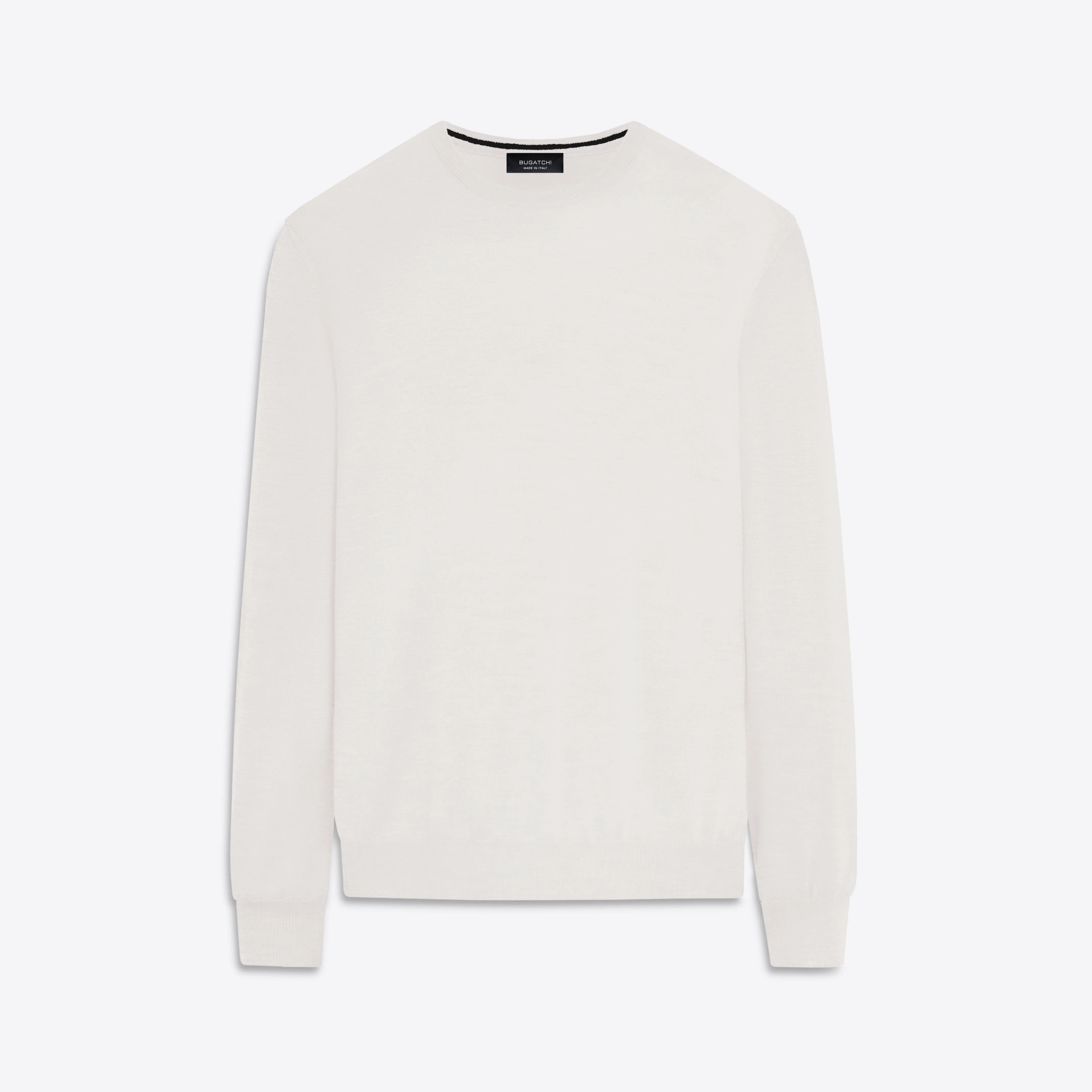 Super Merino Crew Neck Solid Sweater sold by Bugatchi
