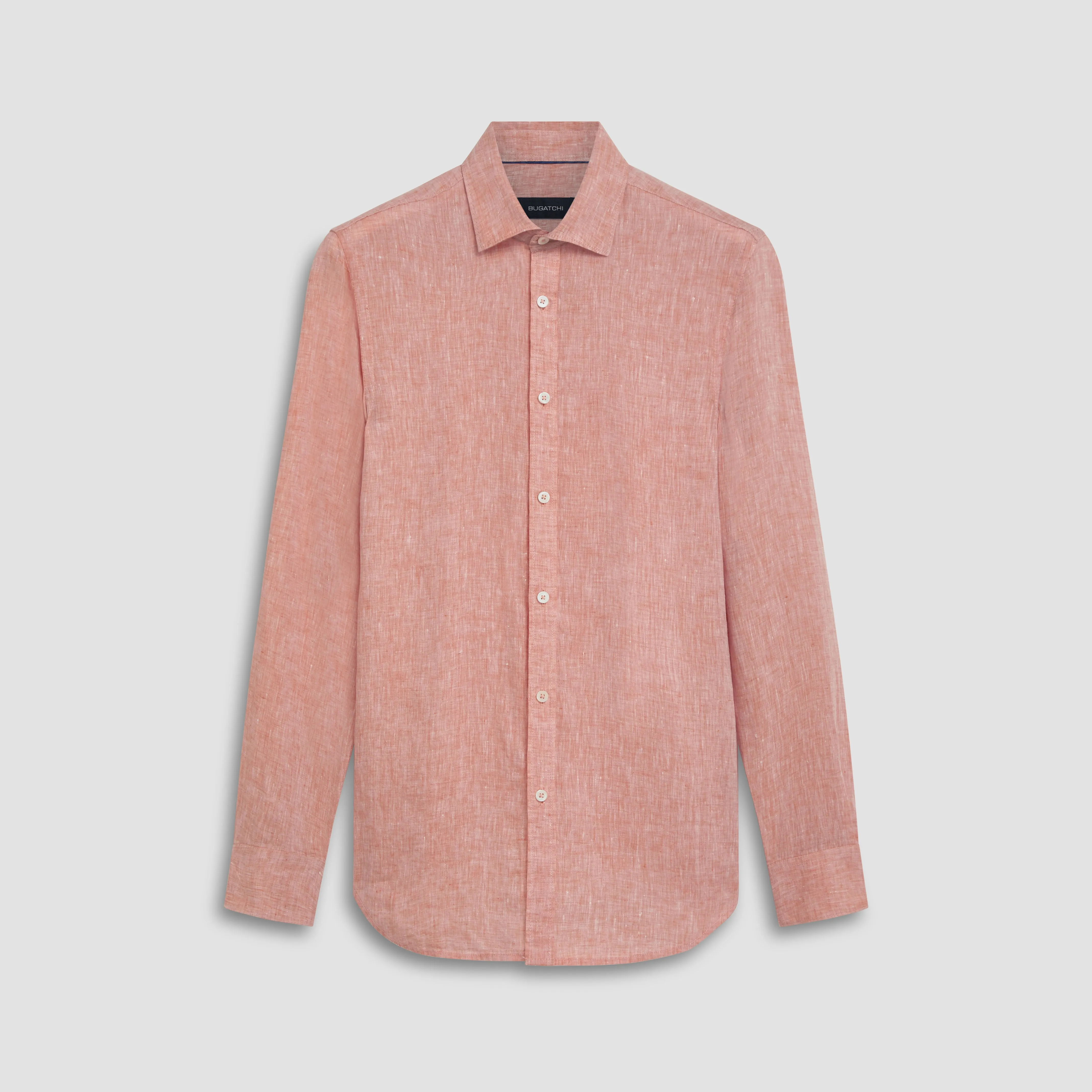 Axel Solid Linen Shirt sold by Bugatchi