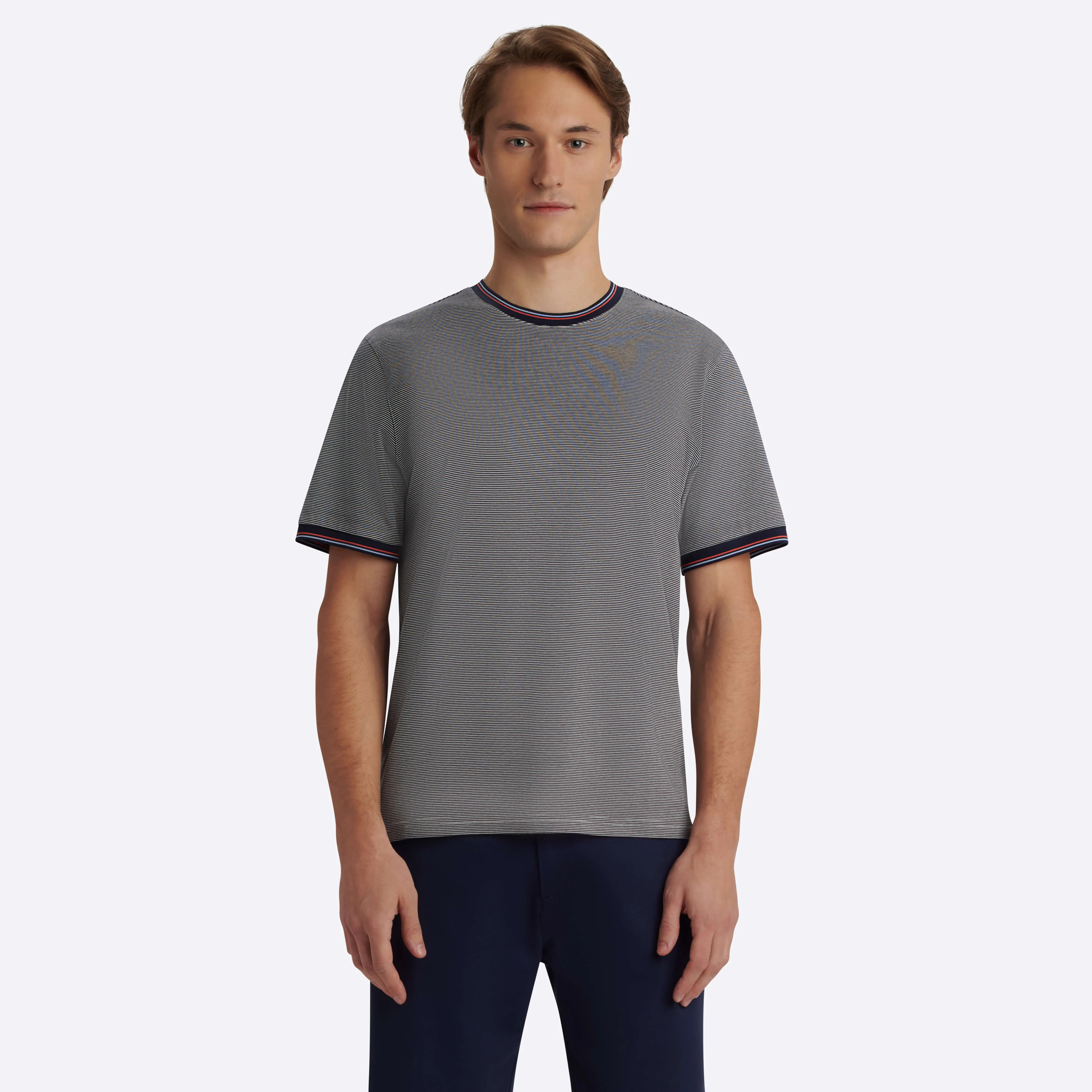 Short Sleeve Crew Neck T-Shirt sold by Bugatchi product image thumbnail 2