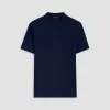 Towelling French Terry Johnny Collar Polo sold by Bugatchi