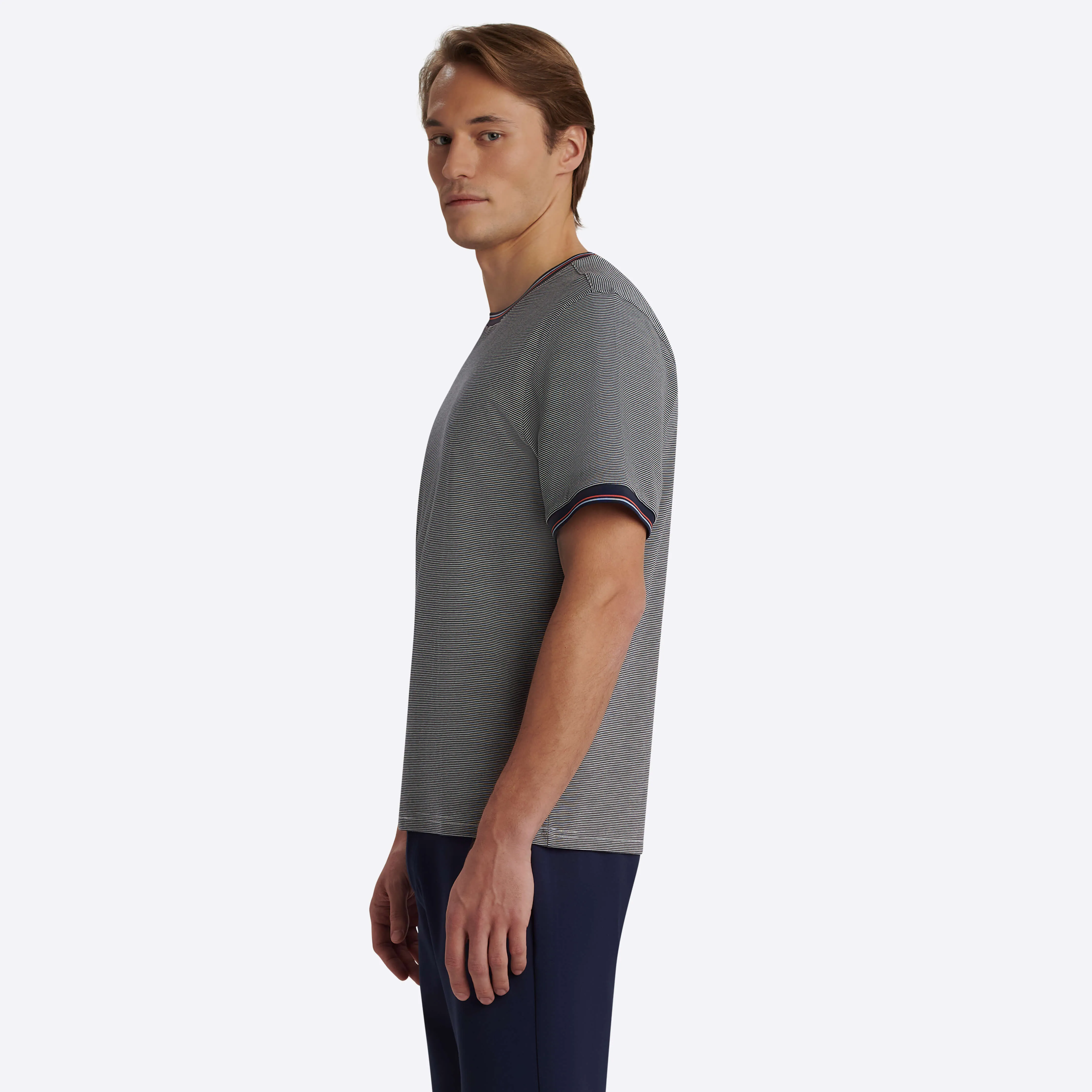 Short Sleeve Crew Neck T-Shirt sold by Bugatchi product image thumbnail 3