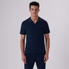 Towelling French Terry Johnny Collar Polo sold by Bugatchi