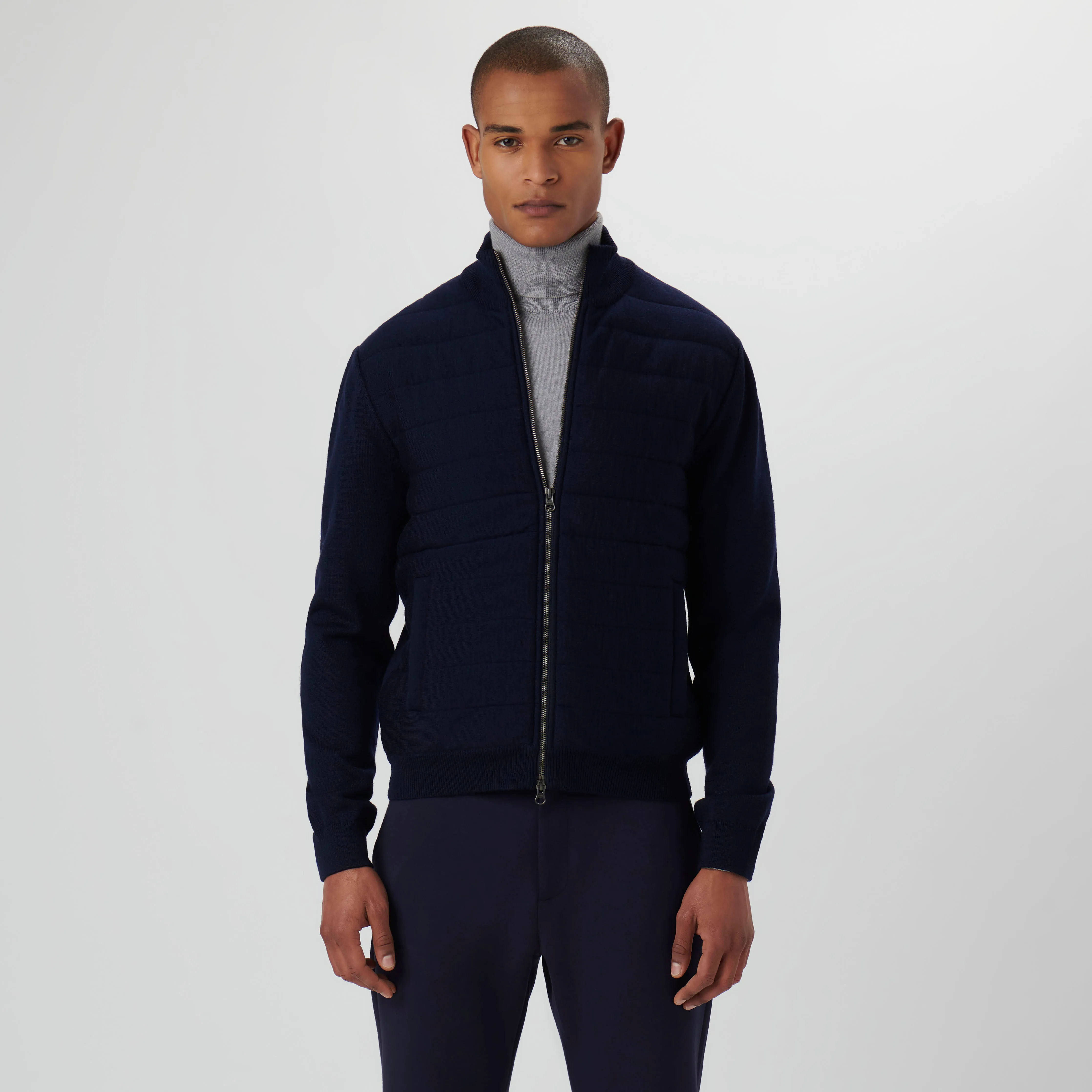 Solid Sweater Jacket sold by Bugatchi product image thumbnail 2