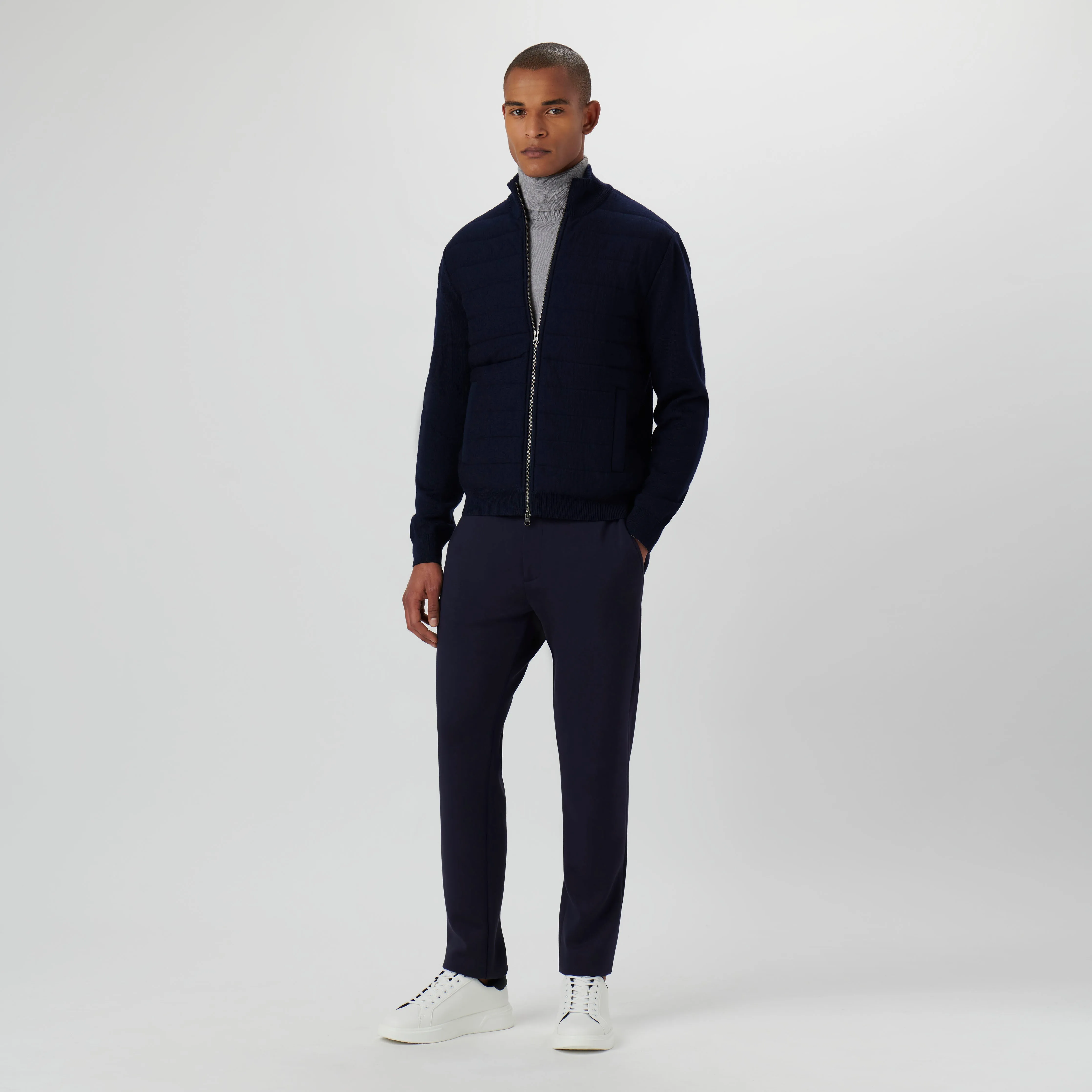 Solid Sweater Jacket sold by Bugatchi product image thumbnail 5