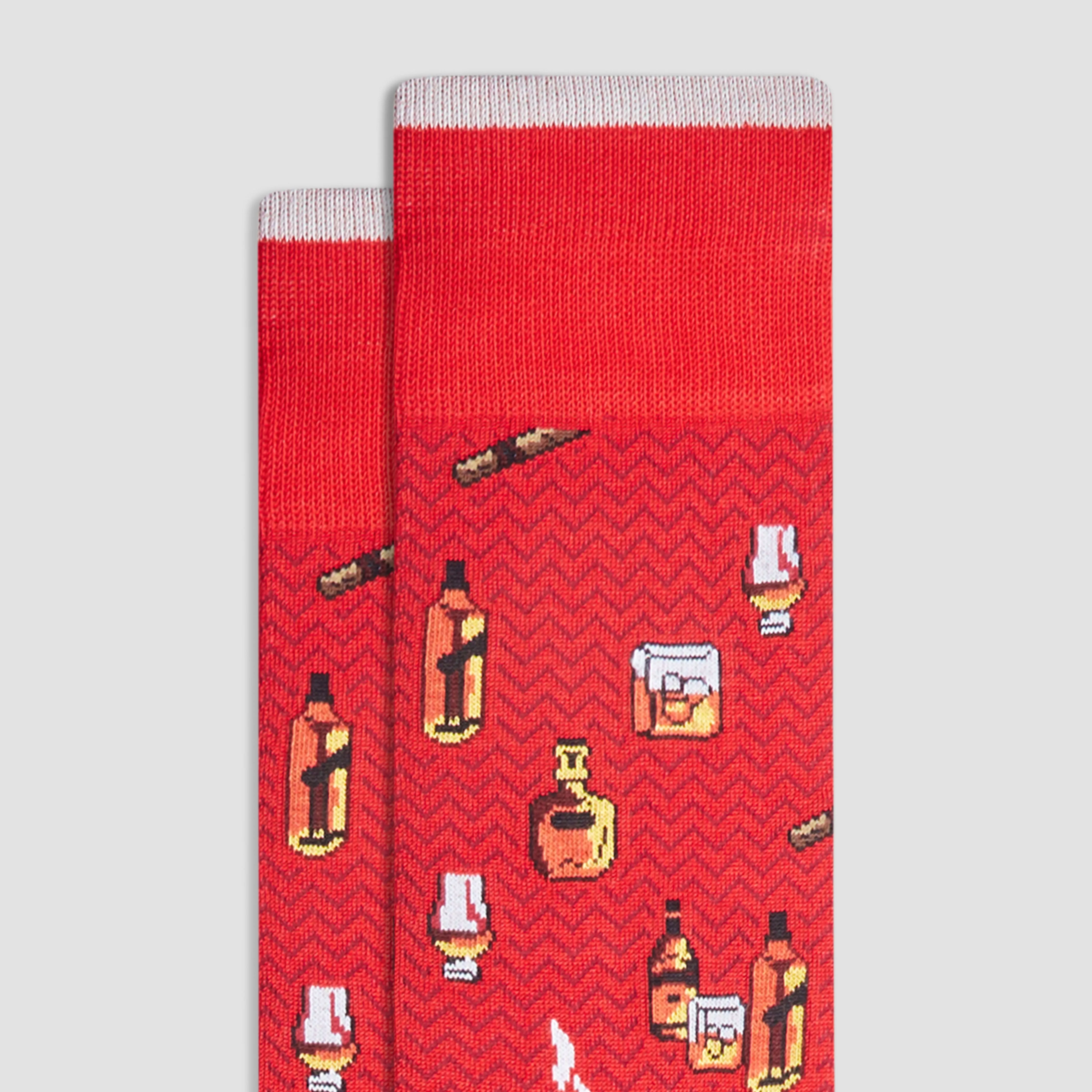 Cigars and Spirits Mid-Calf Socks sold by Bugatchi product image thumbnail 2