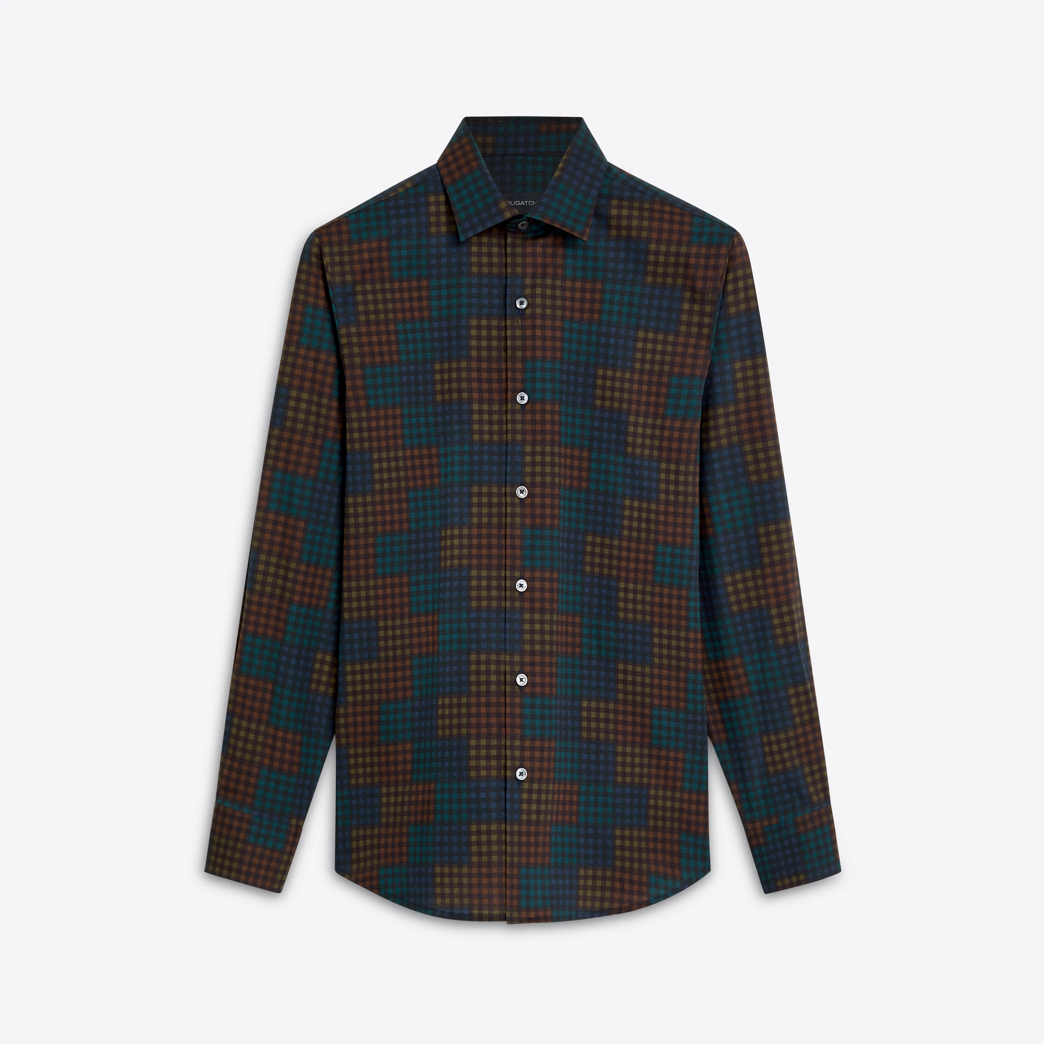 JULIAN Mini Check Shirt sold by Bugatchi