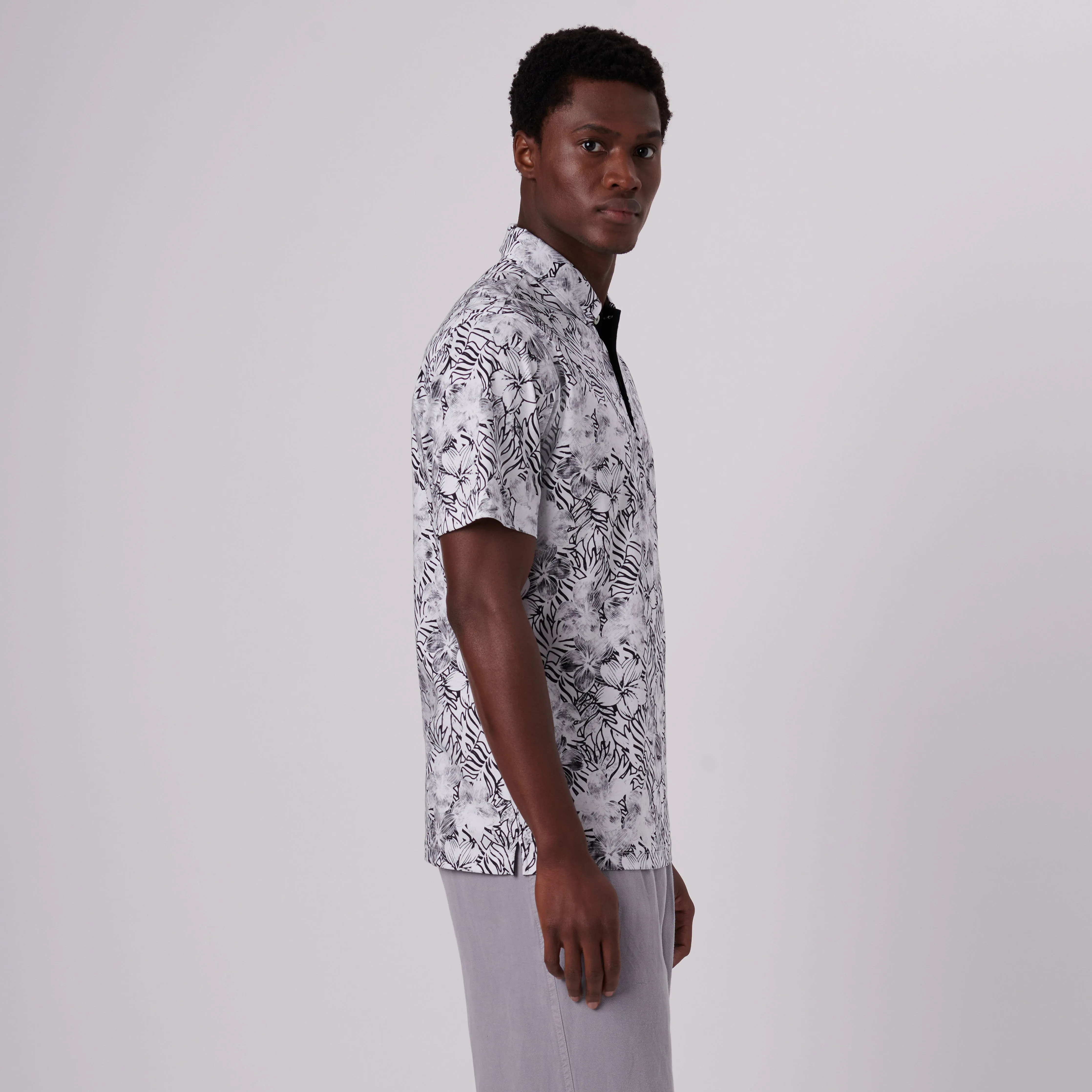 Hendrix Floral Polo Shirt sold by Bugatchi product image thumbnail 3