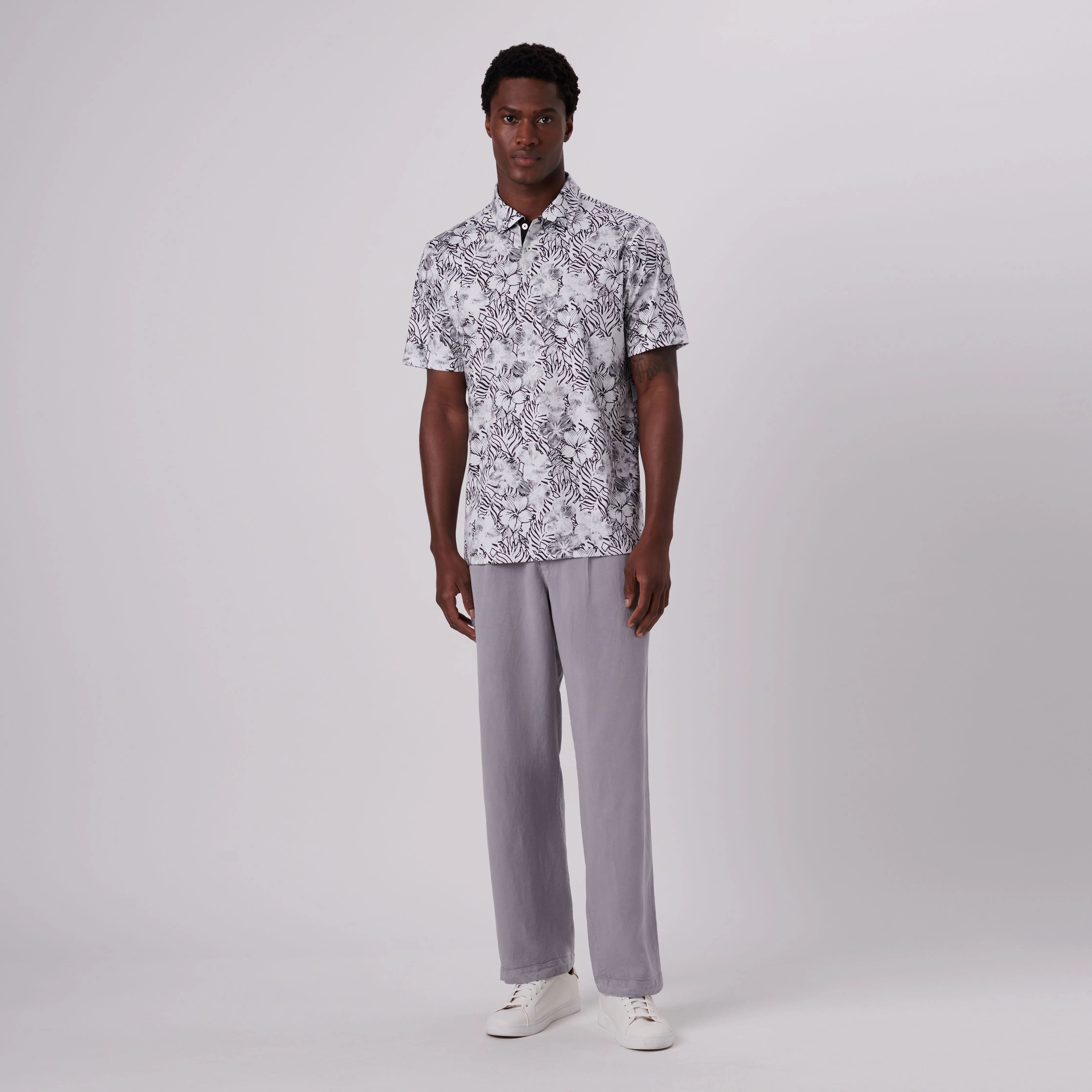 Hendrix Floral Polo Shirt sold by Bugatchi product image thumbnail 5
