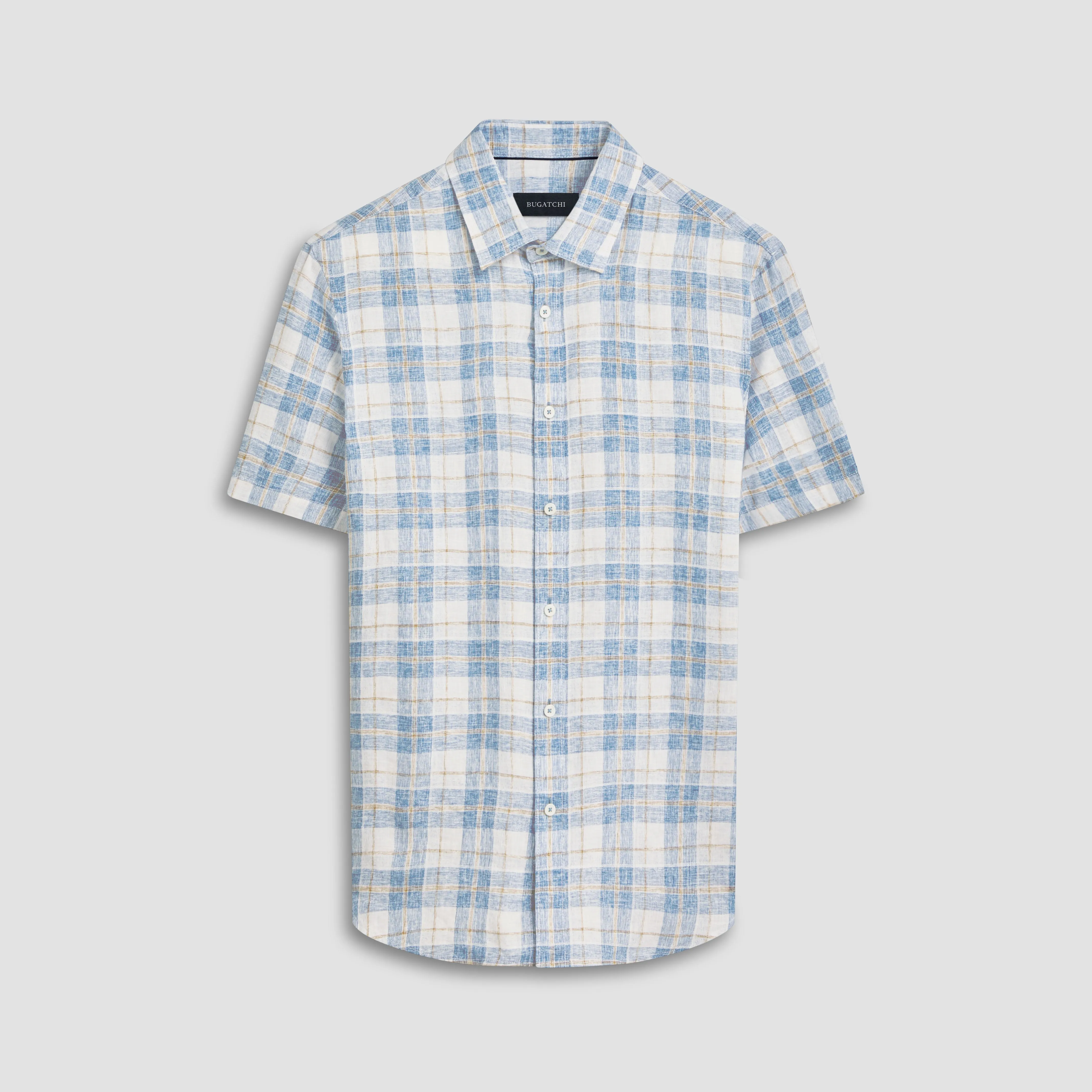 Orson Plaid Short Sleeve Shirt sold by Bugatchi