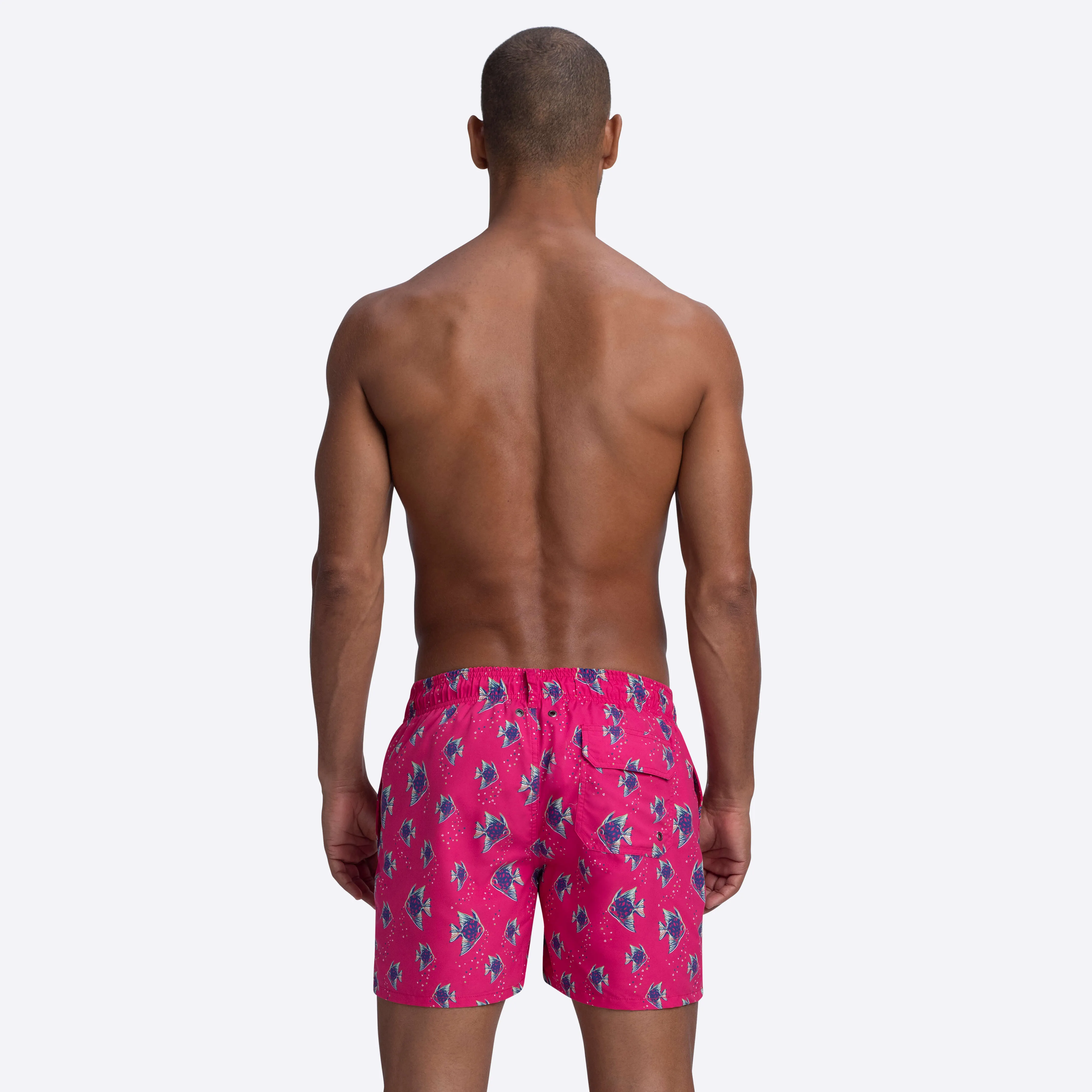 LENOX Fish Print Swim Trunks sold by Bugatchi product image thumbnail 4