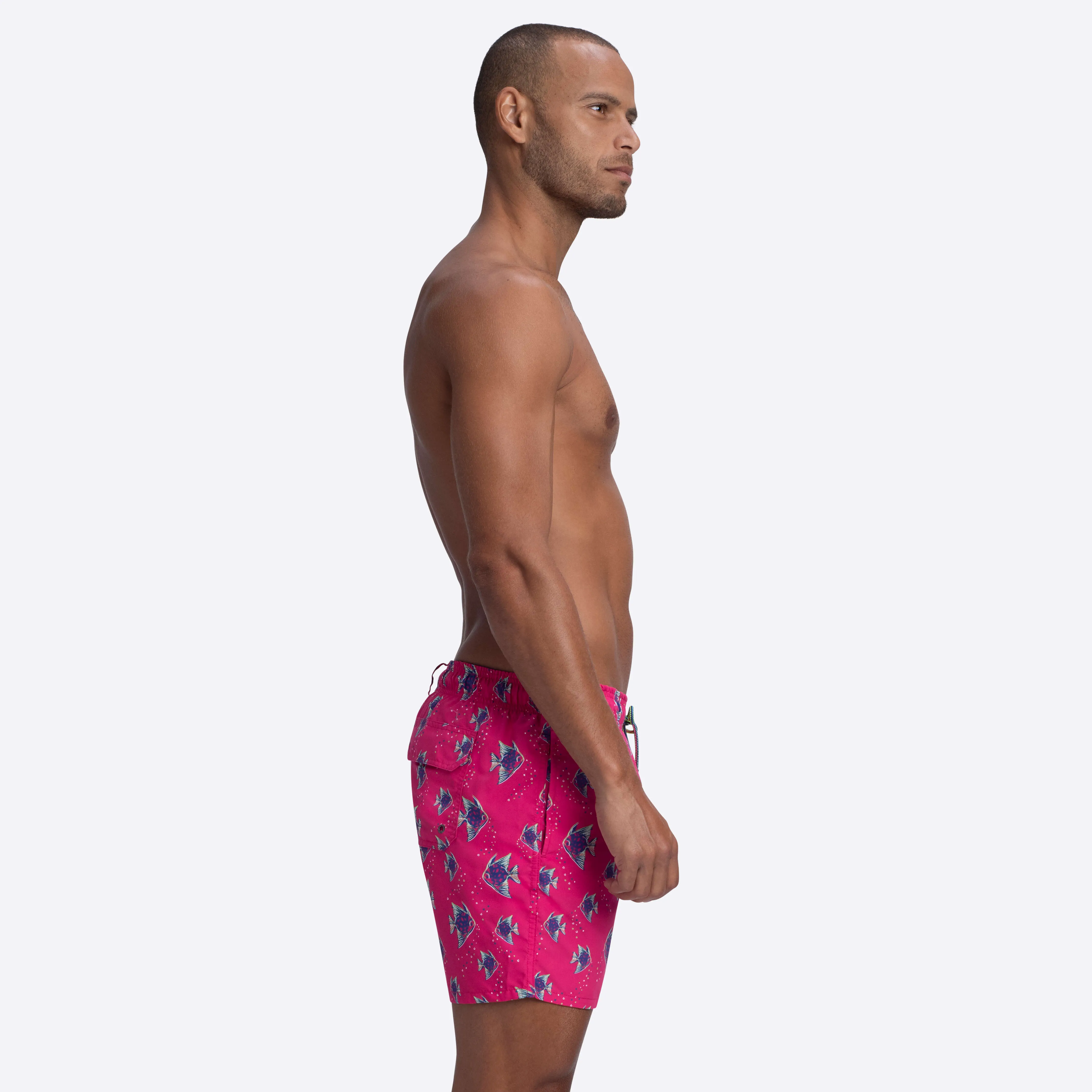 LENOX Fish Print Swim Trunks sold by Bugatchi product image thumbnail 3