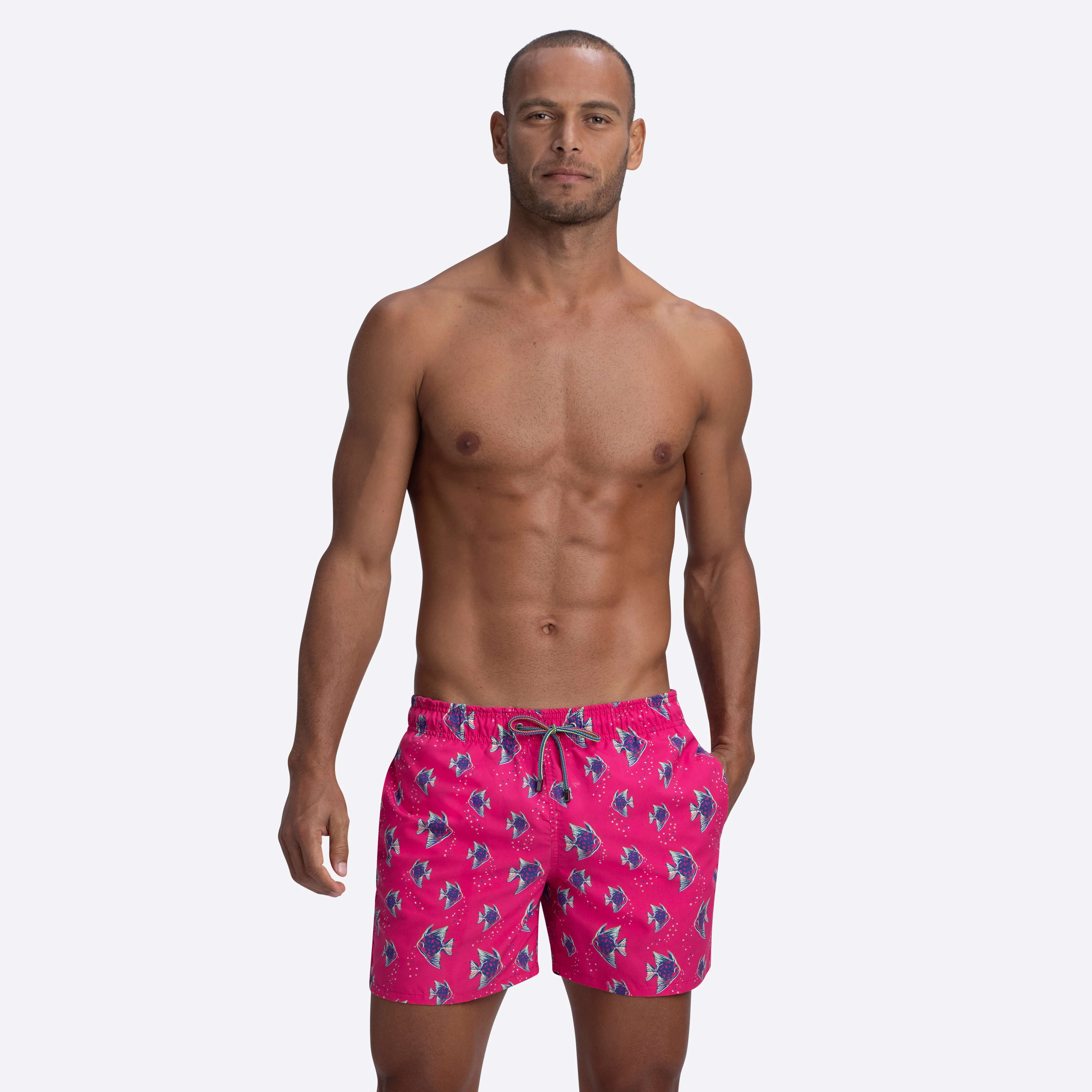 LENOX Fish Print Swim Trunks sold by Bugatchi product image thumbnail 2