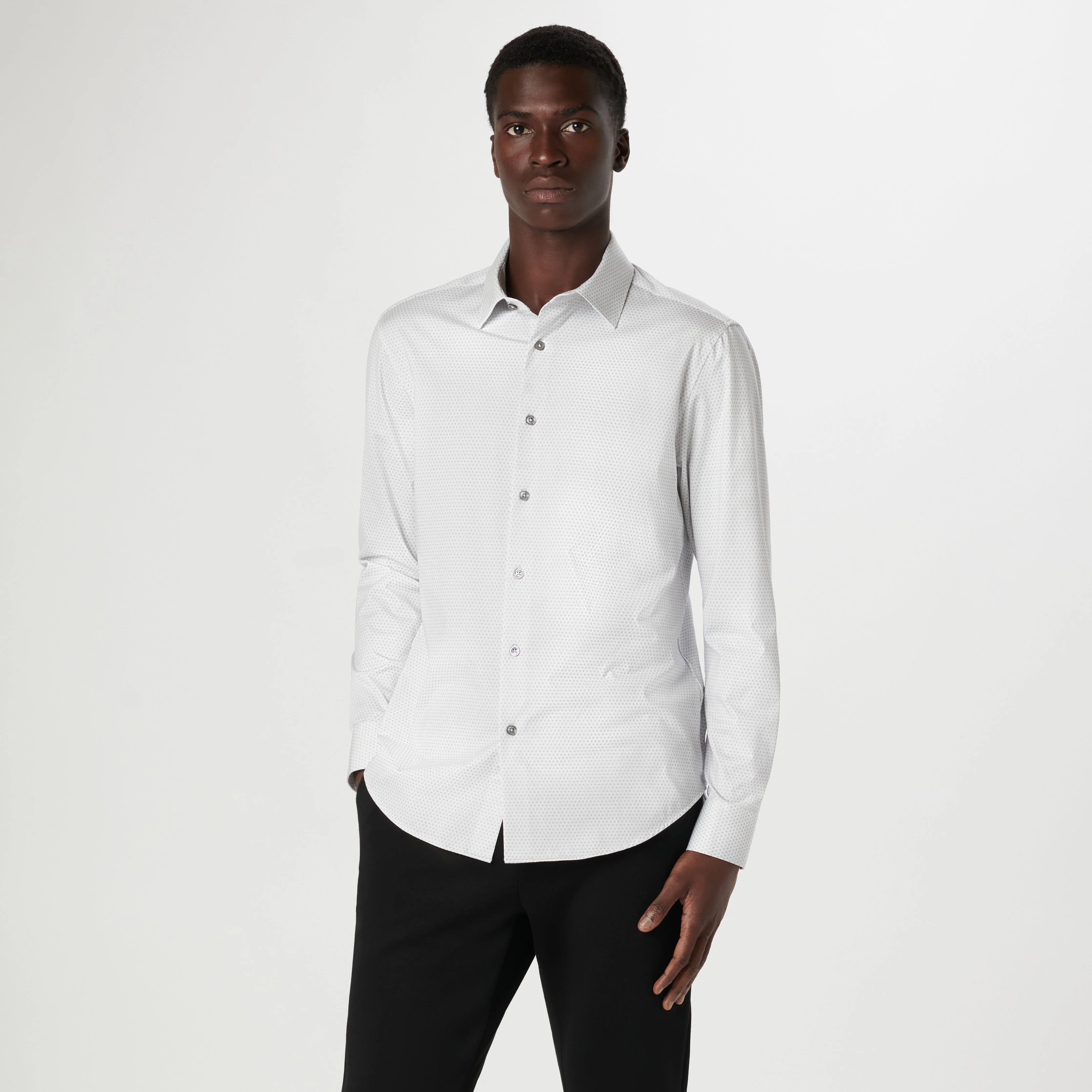 James Geometric OoohCotton Shirt sold by Bugatchi product image thumbnail 2