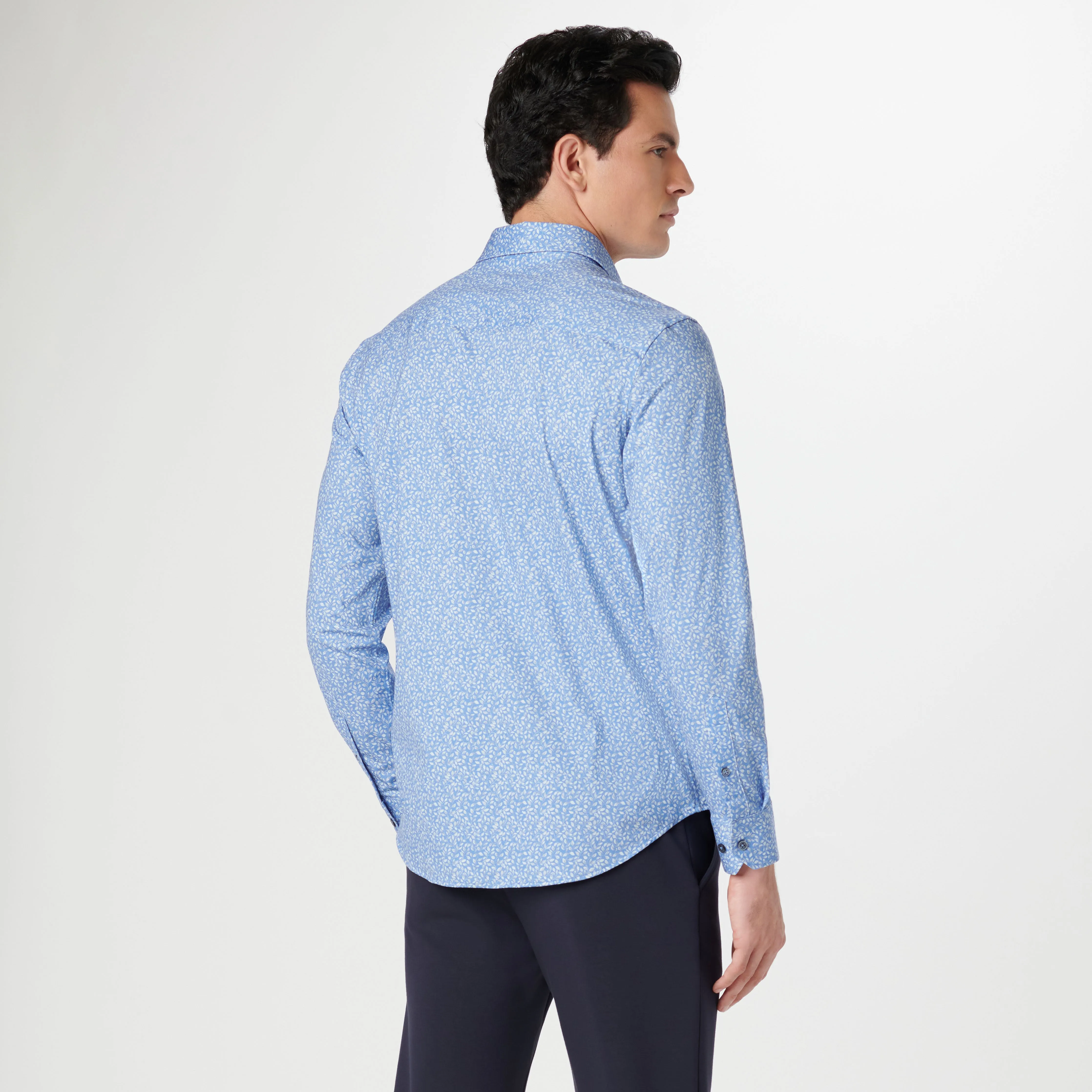 James Leaf Print OoohCotton Shirt sold by Bugatchi product image thumbnail 4