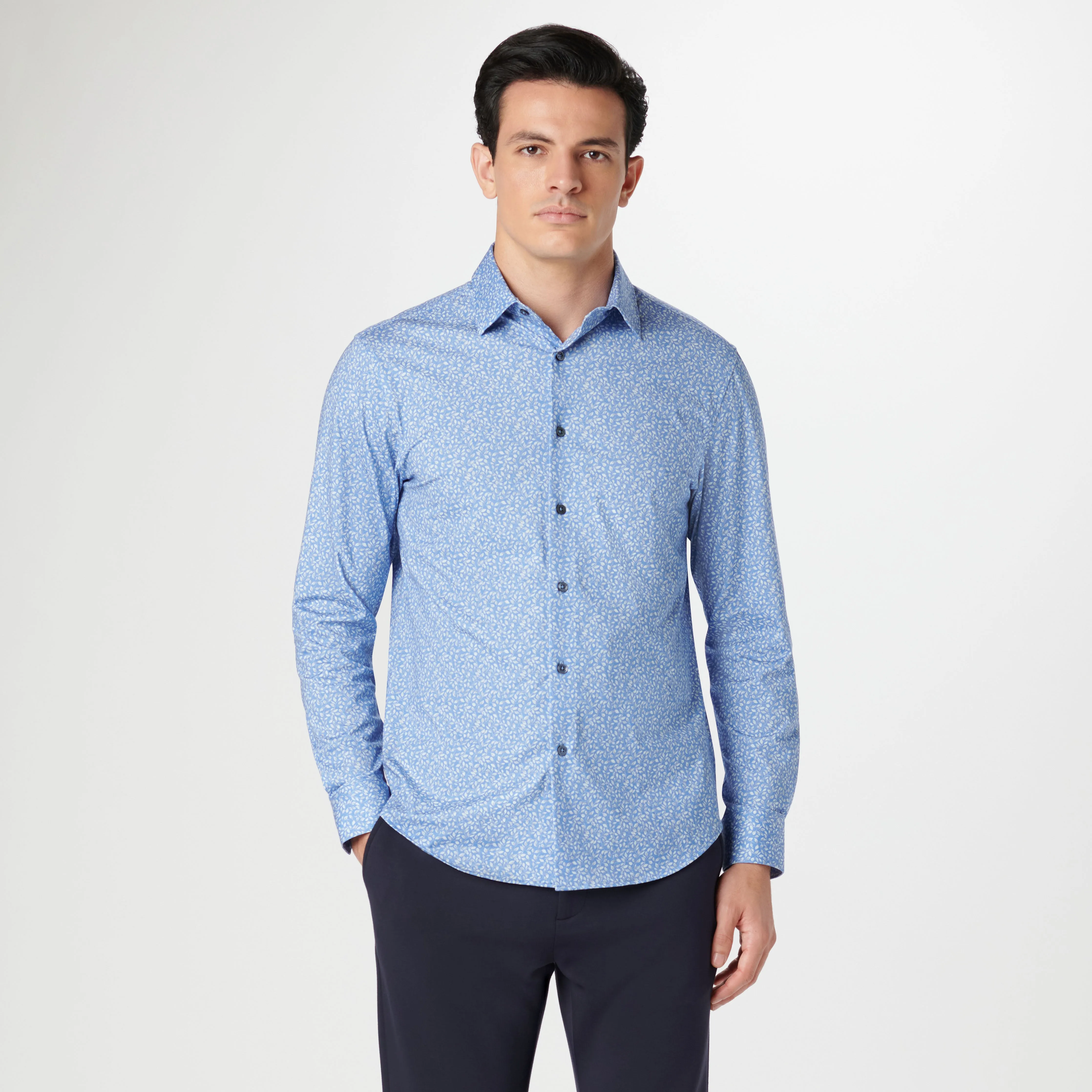 James Leaf Print OoohCotton Shirt sold by Bugatchi product image thumbnail 2