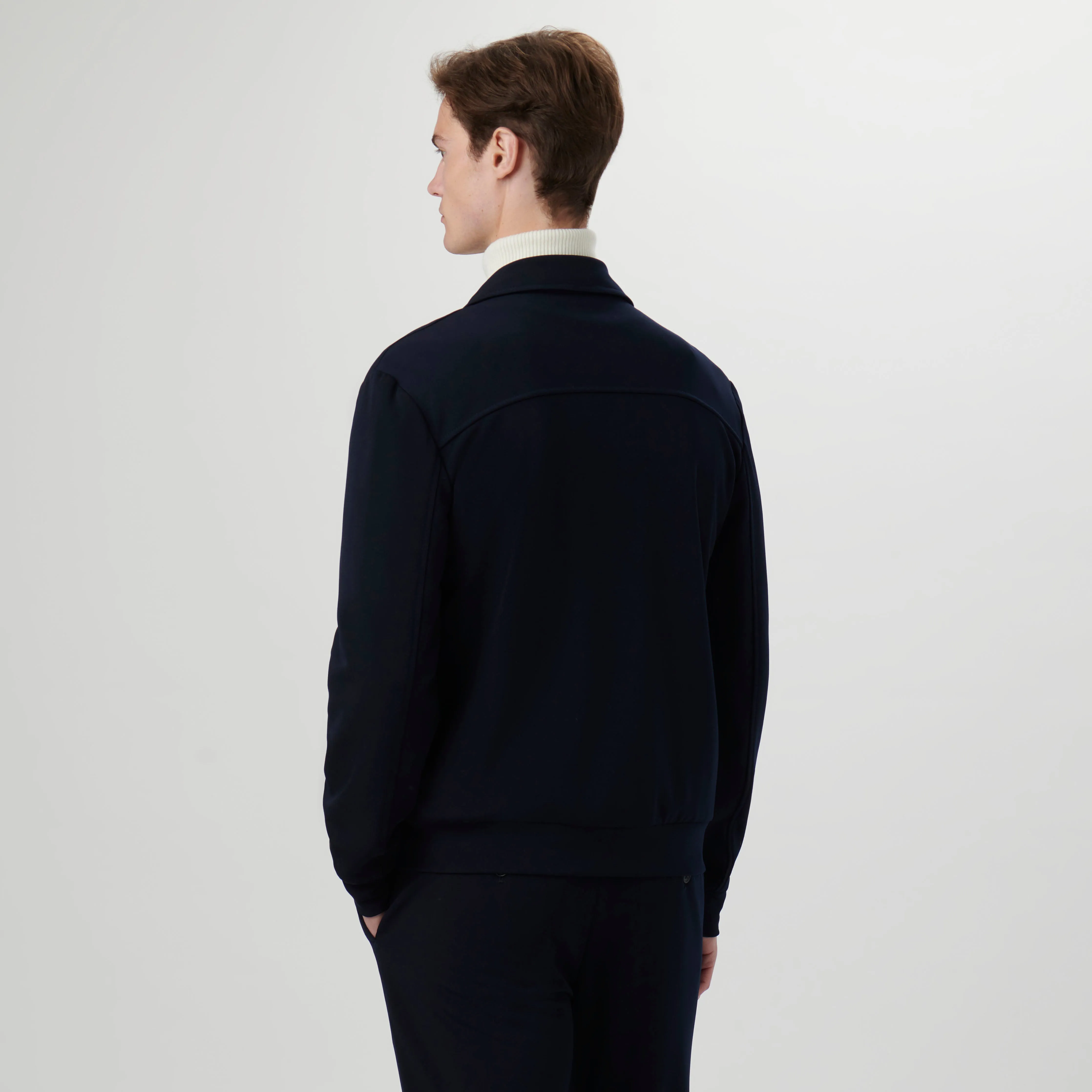 Knit Bomber Jacket sold by Bugatchi product image thumbnail 4