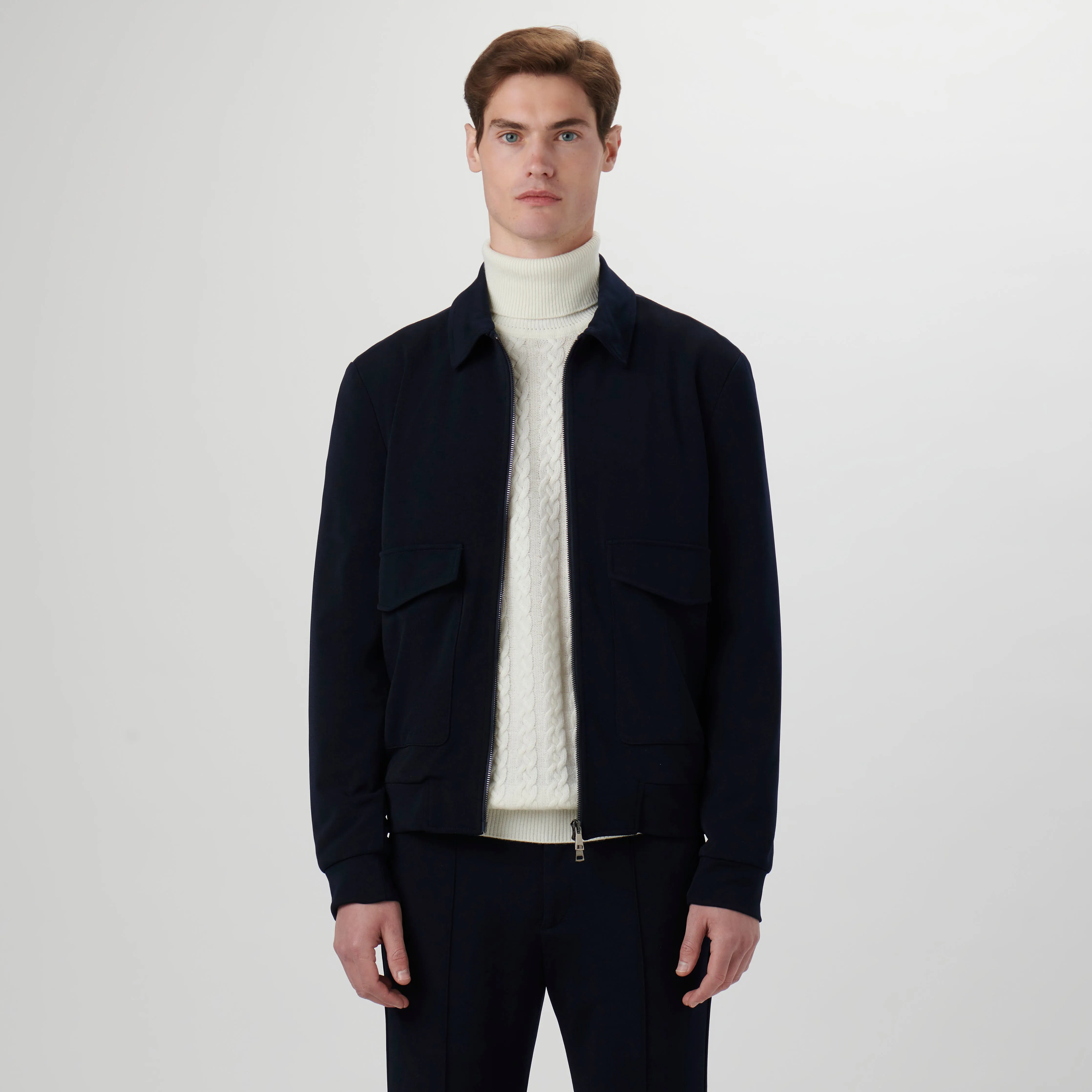Knit Bomber Jacket sold by Bugatchi product image thumbnail 2
