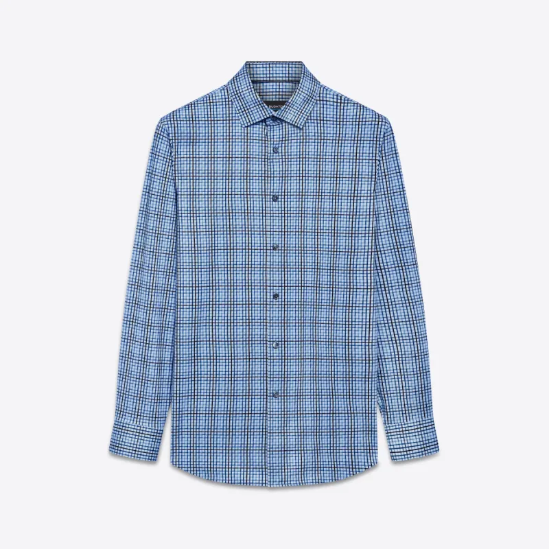 JAMES Checkered OoohCotton Shirt sold by Bugatchi
