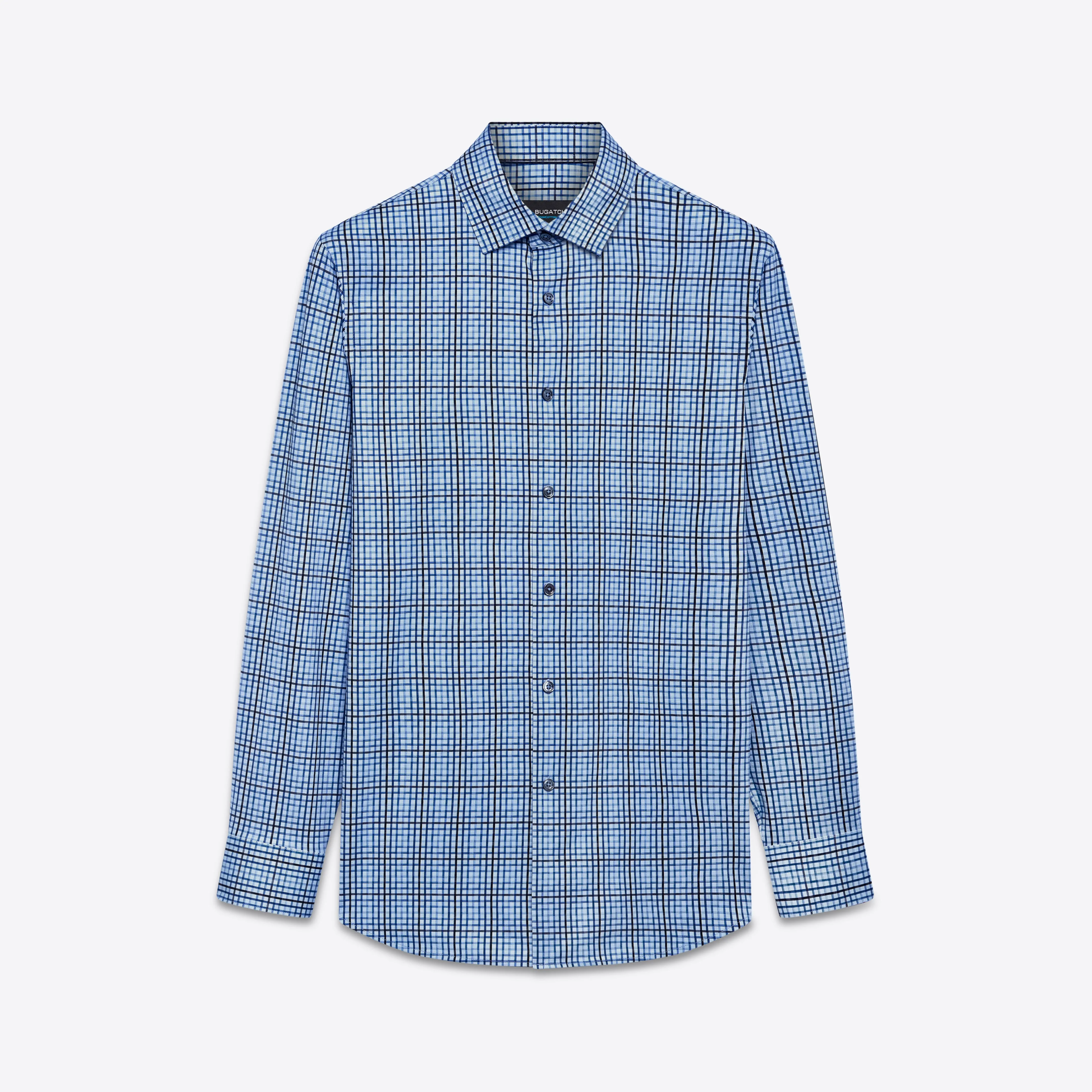 JAMES Checkered OoohCotton Shirt sold by Bugatchi