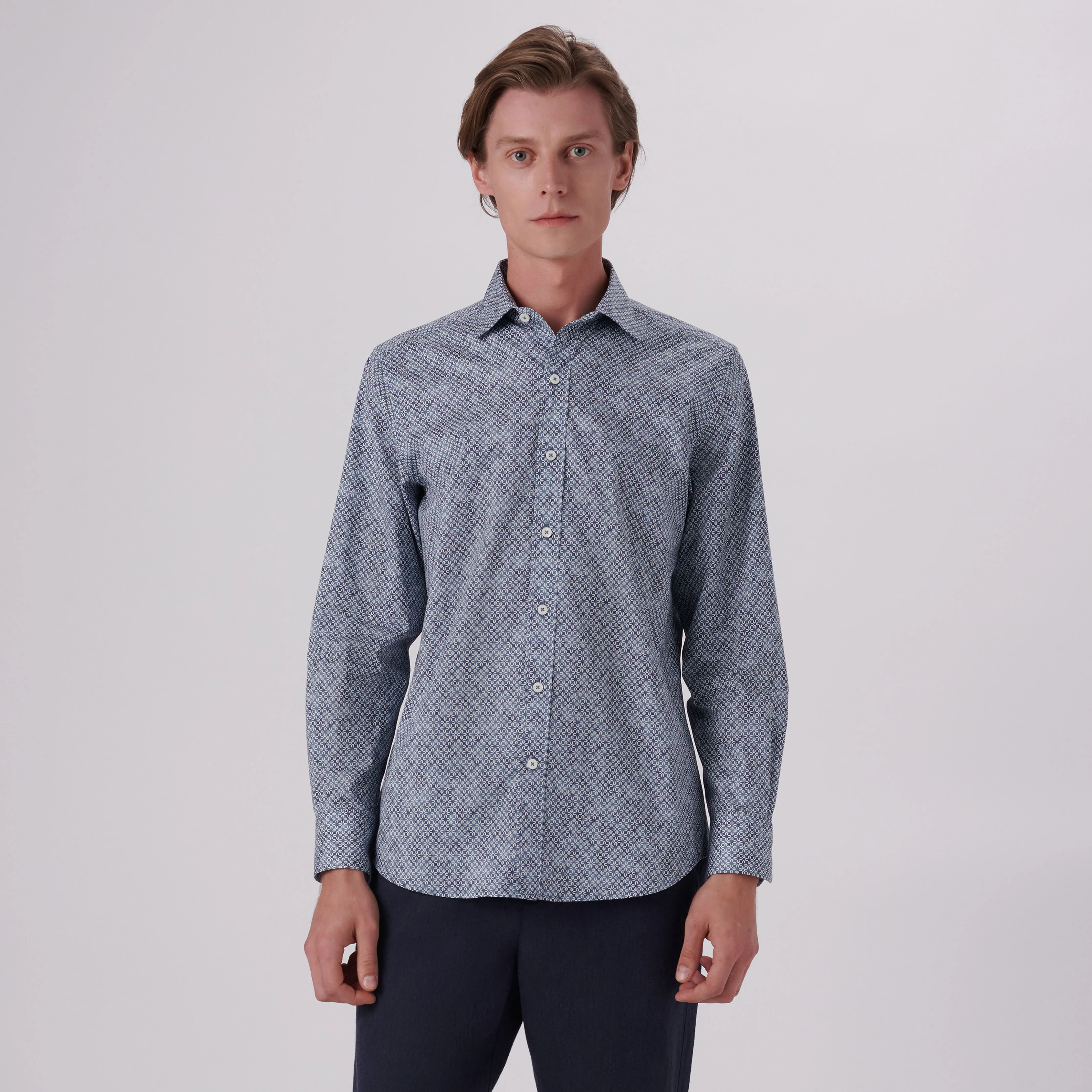 Axel Geometric Print Shirt sold by Bugatchi product image thumbnail 2