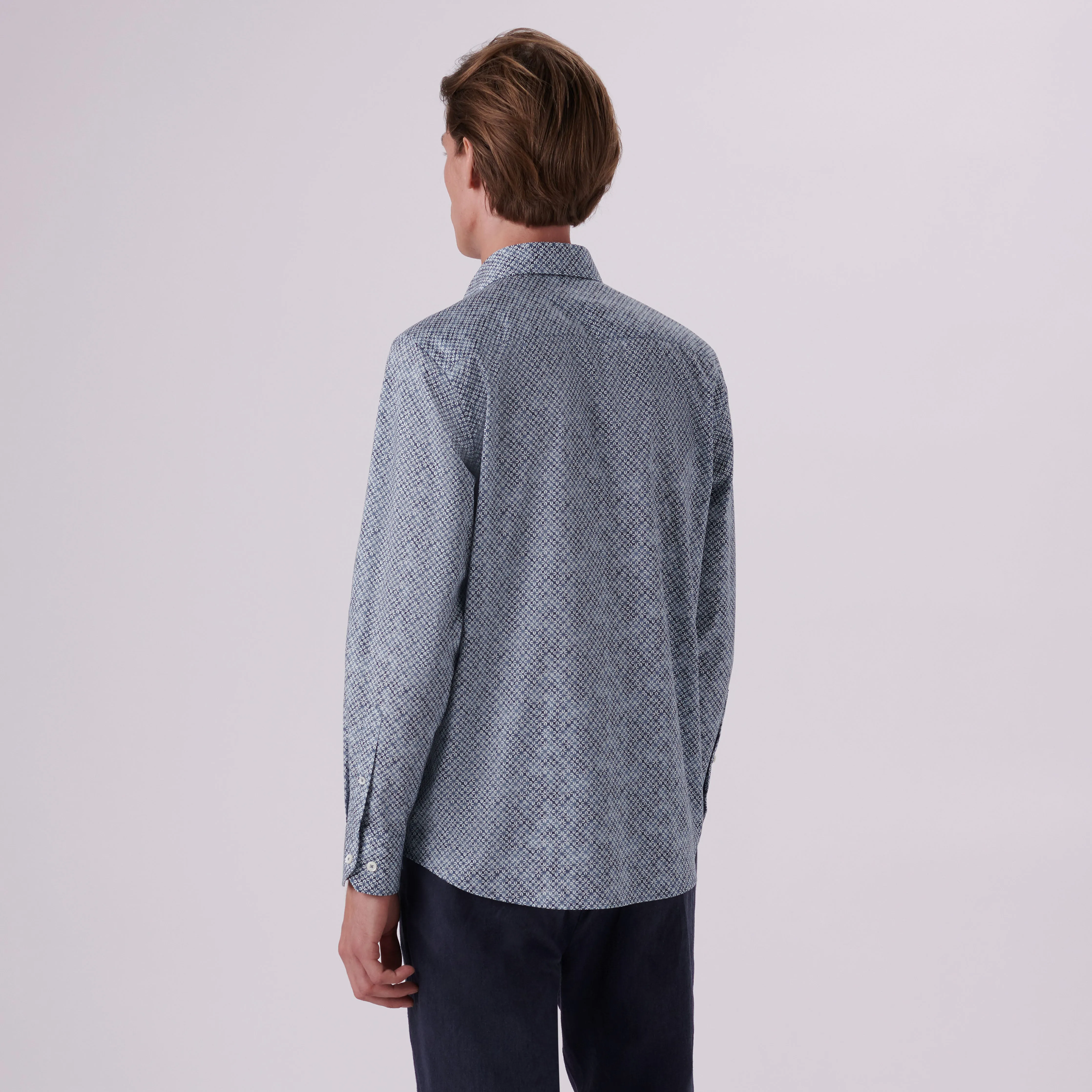 Axel Geometric Print Shirt sold by Bugatchi product image thumbnail 4