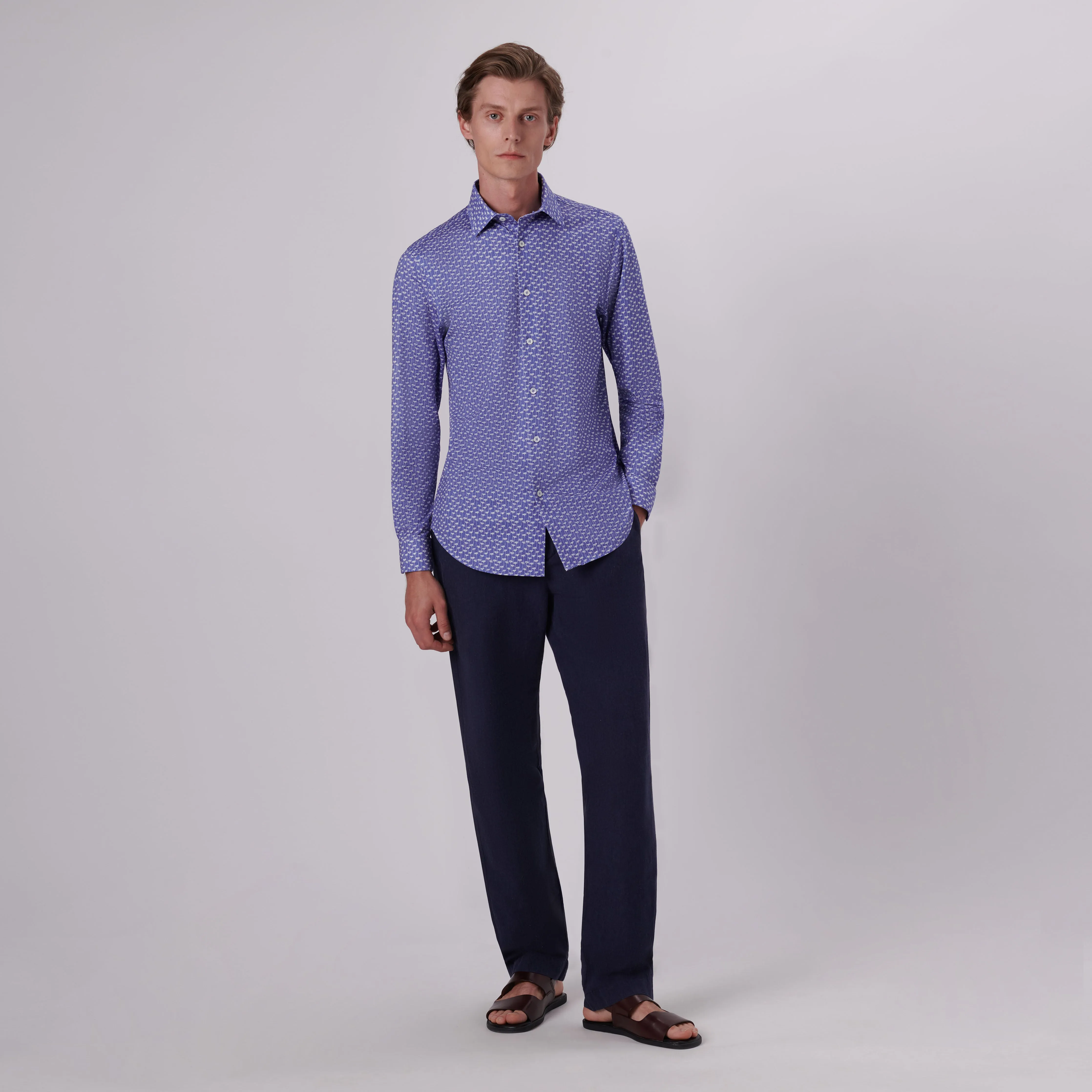 James Floral Print OoohCotton Shirt sold by Bugatchi product image thumbnail 5