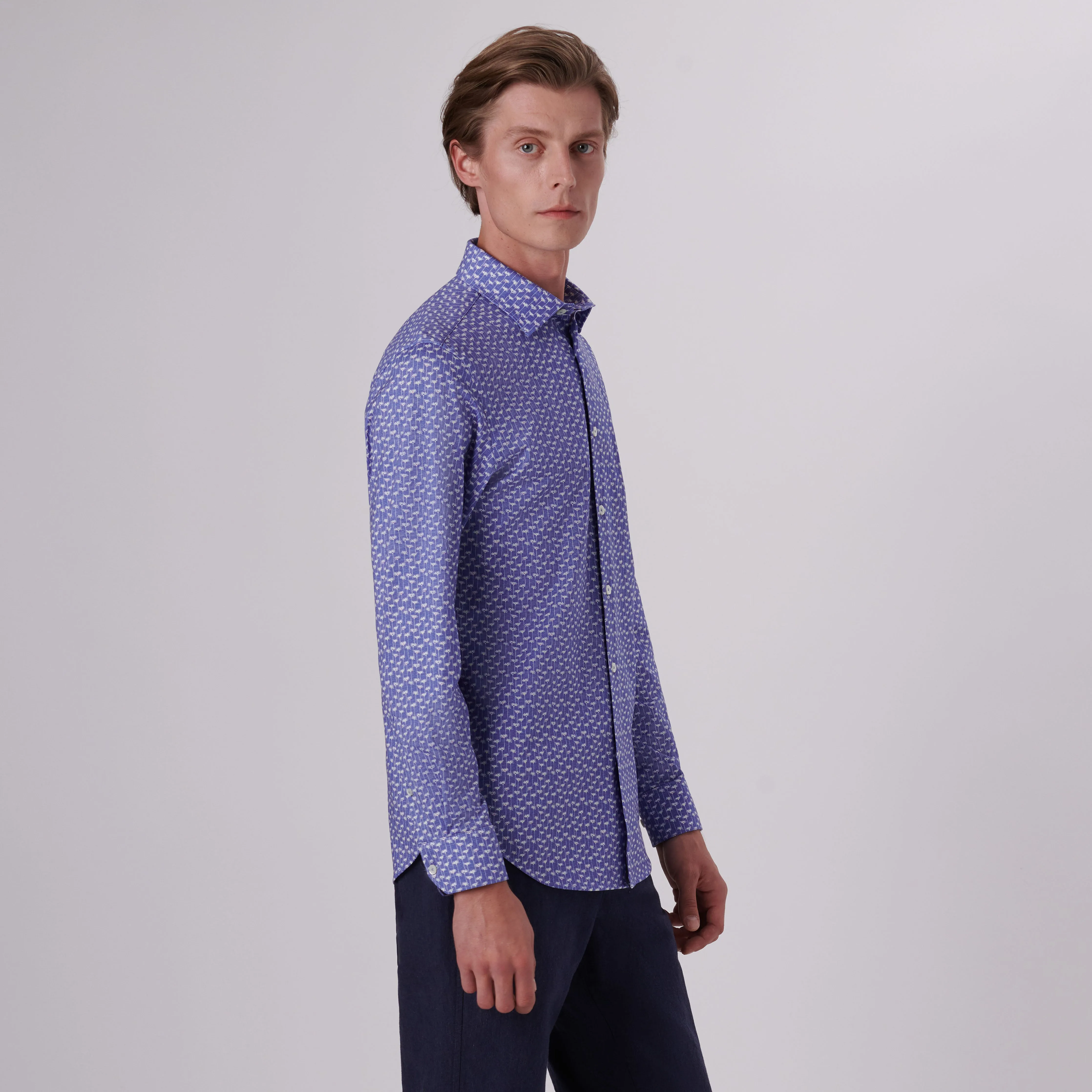 James Floral Print OoohCotton Shirt sold by Bugatchi product image thumbnail 3